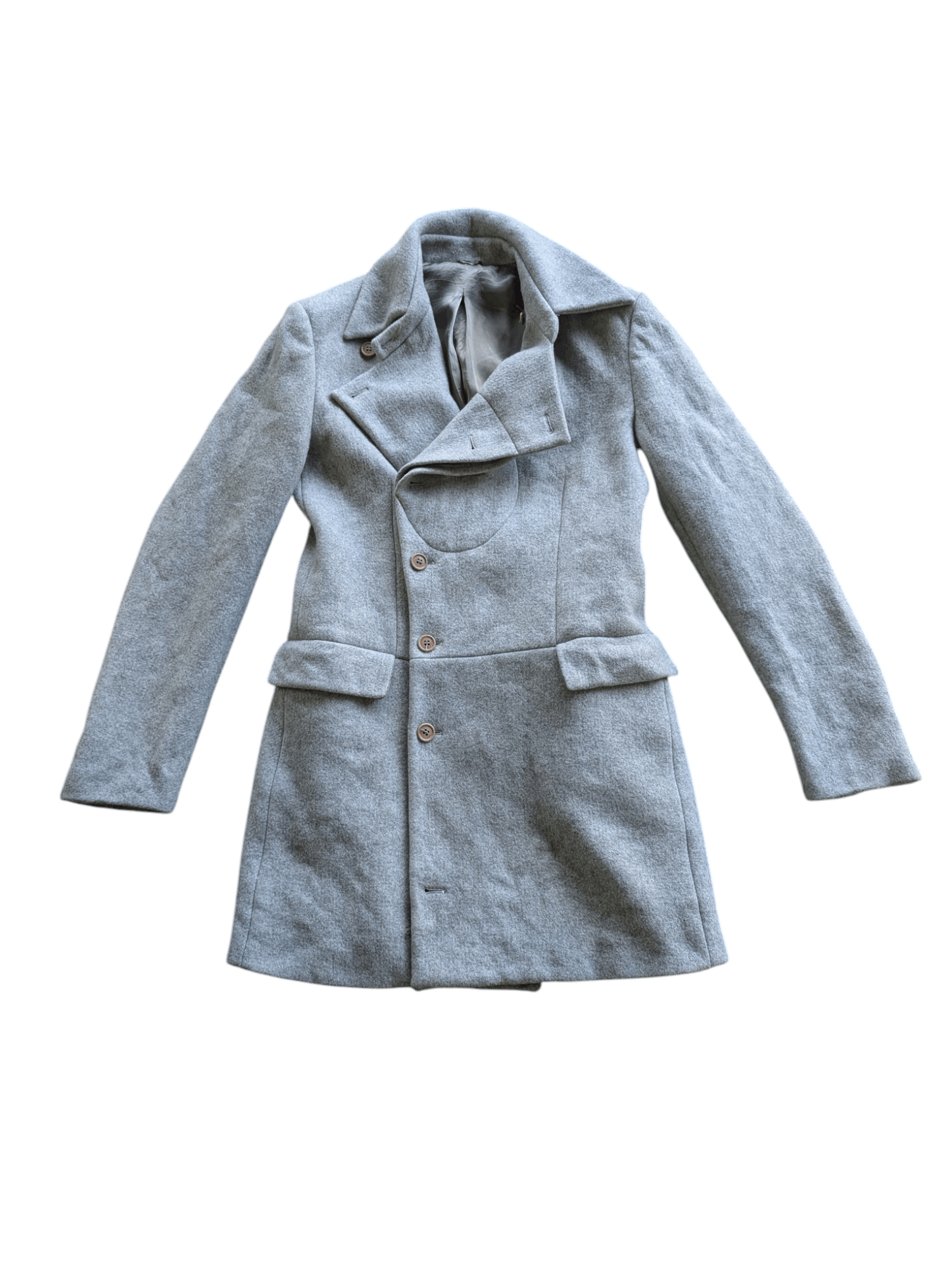 Alexander McQueen 90's Vintage Alexander McQueen Lano Wool Men’s Long Jacket Size US M / EU 48-50 / 2 - 1 Thumbnail