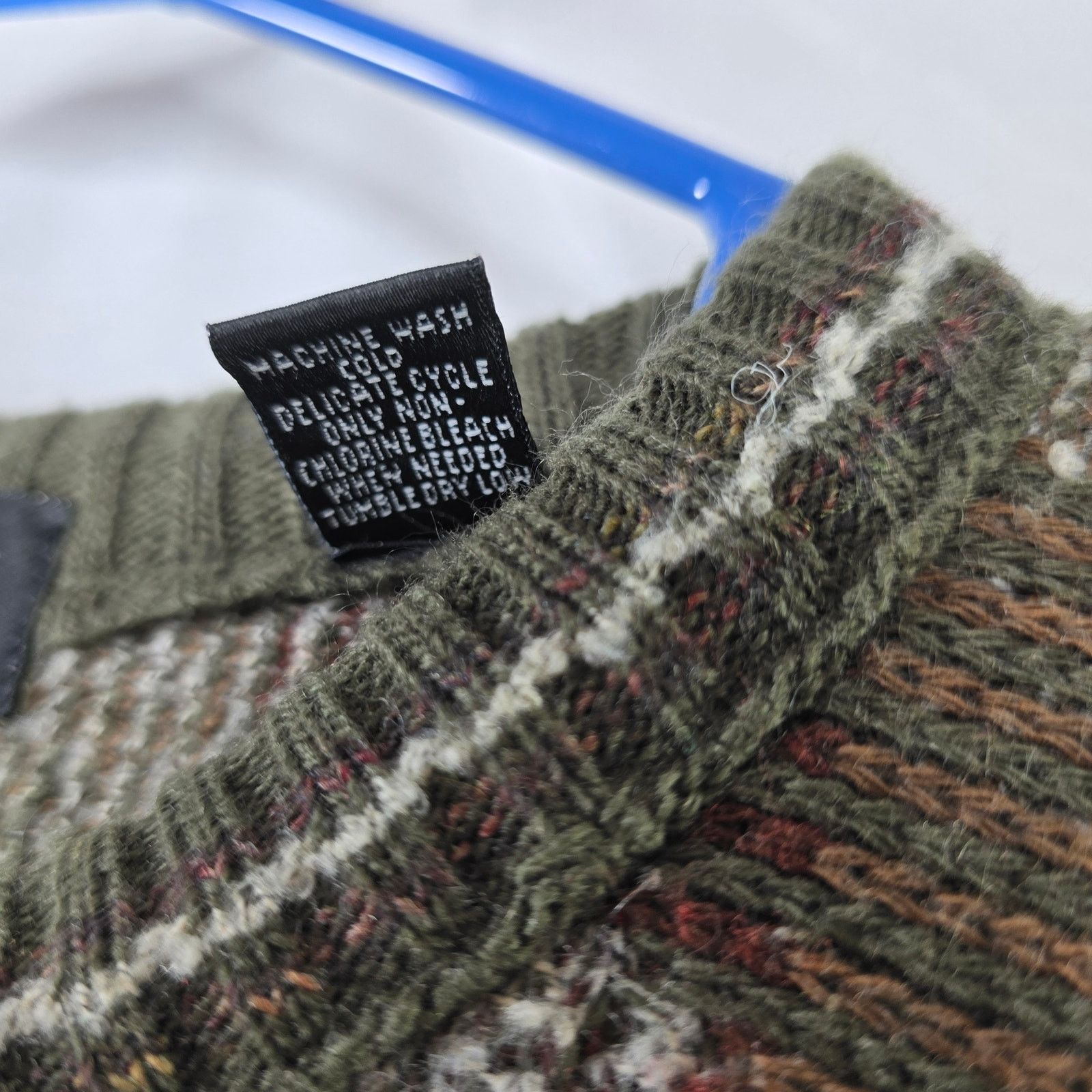 Brandini Brandini Green Brown Tan Wool Blend Sweater Italy Size Large Size US L / EU 52-54 / 3 - 4 Thumbnail
