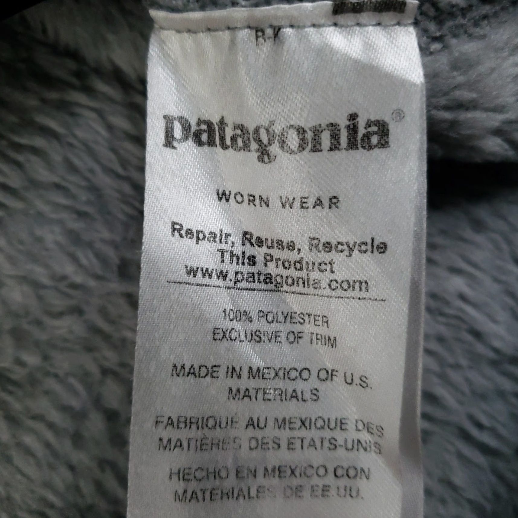 Patagonia Patagonia Sweater Womens Small Gray Pullover Fleece Pockets Mock Neck 1/4 Zip Outdoor Ski Casual Travel All Seasons Winter Fall 25442 Size S / US 4 / IT 40 - 7 Thumbnail