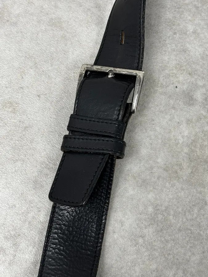 Prada 2000s Prada Black Buckles Nylon & Leather Messenger Bag Size ONE SIZE - 11 Thumbnail