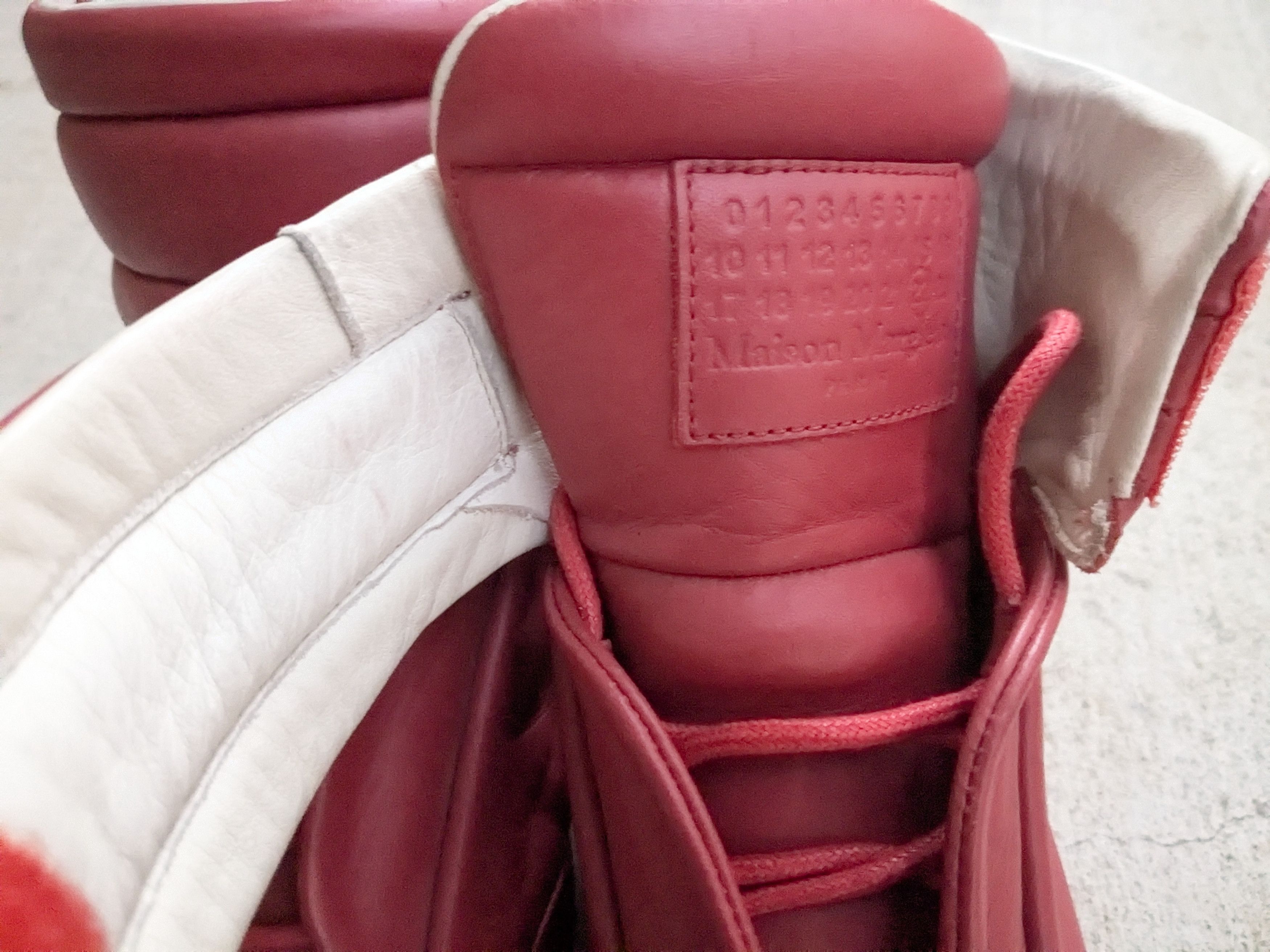 Maison Margiela Maison Margiela Future Red 8 41 Leather High Tops Size US 8 / EU 41 - 3 Thumbnail