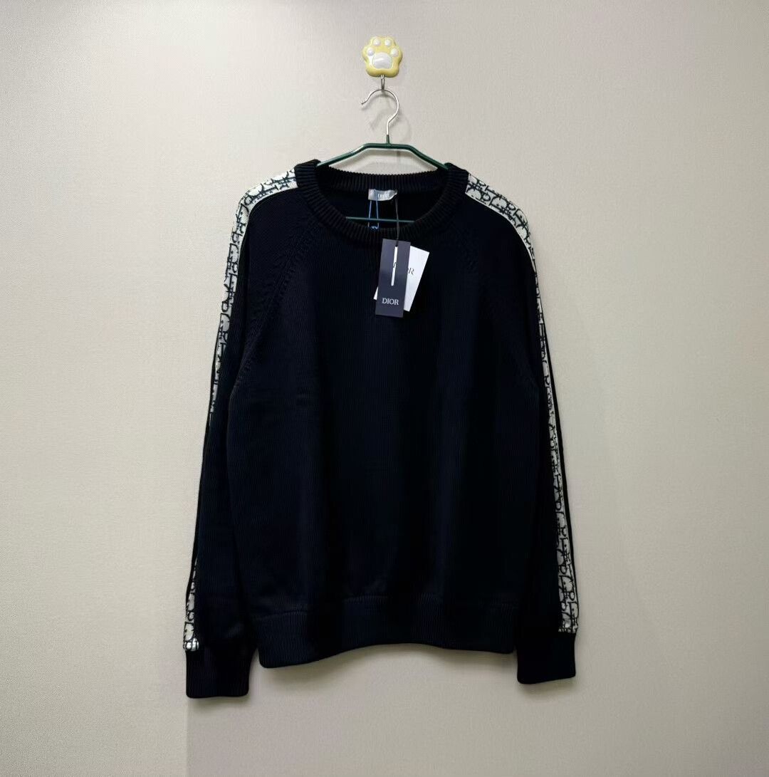 Dior DIOR Black Logo Sweater with Tag Size US XL / EU 56 / 4 - 1 Thumbnail