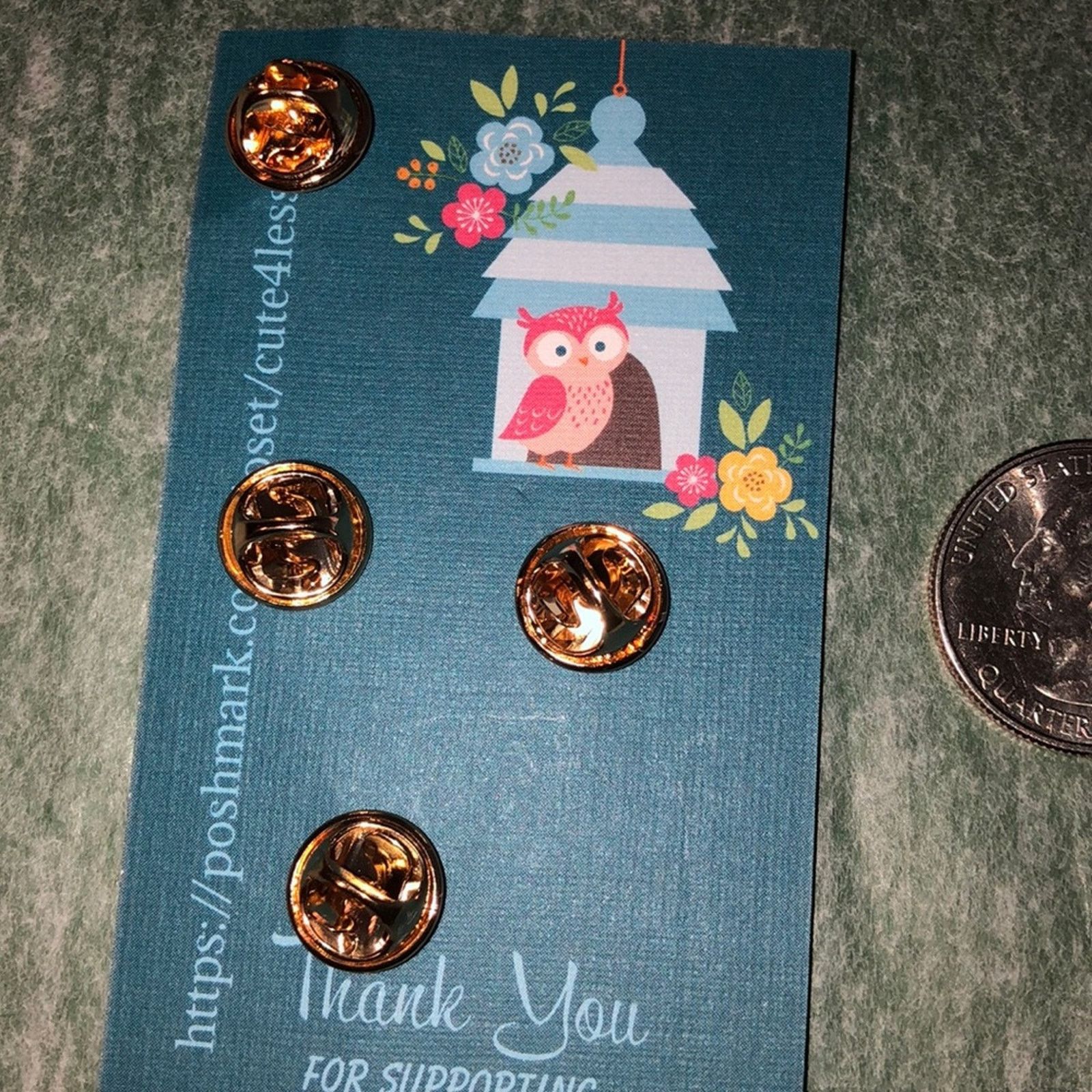 Other 4 Piece Pin Set Brooch Envelope Spinner Size ONE SIZE - 2 Thumbnail