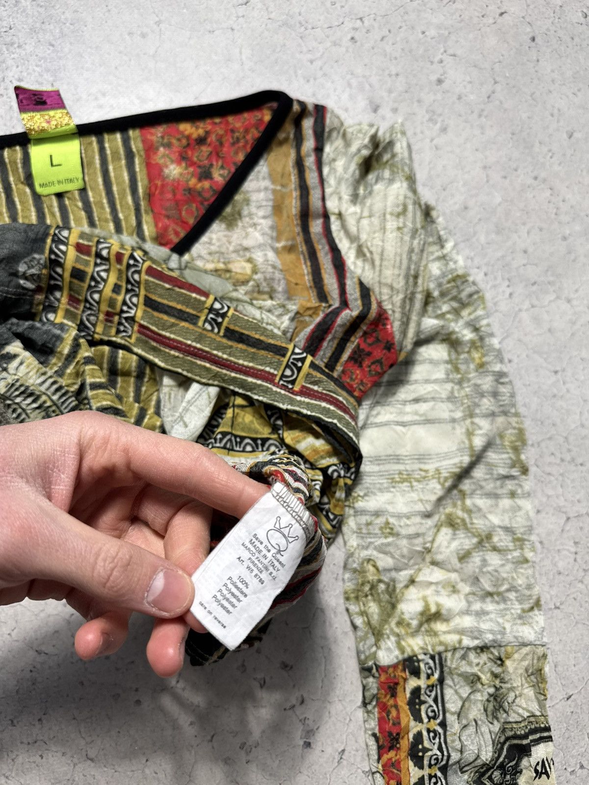 Jean Paul Gaultier Save The Queen Multicolor Art Print Longsleeve Size L Size L / US 10 / IT 46 - 8 Thumbnail