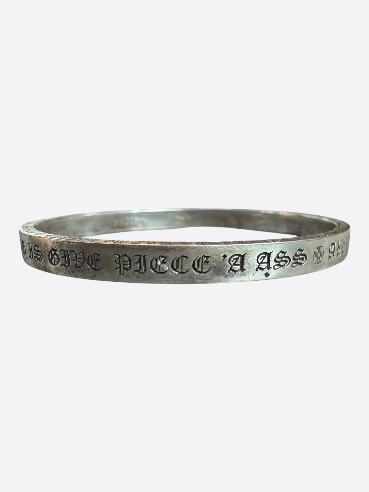 Chrome Hearts Chrome Hearts Silver Spacer Bangle Bracelet Size ONE SIZE - 2 Thumbnail