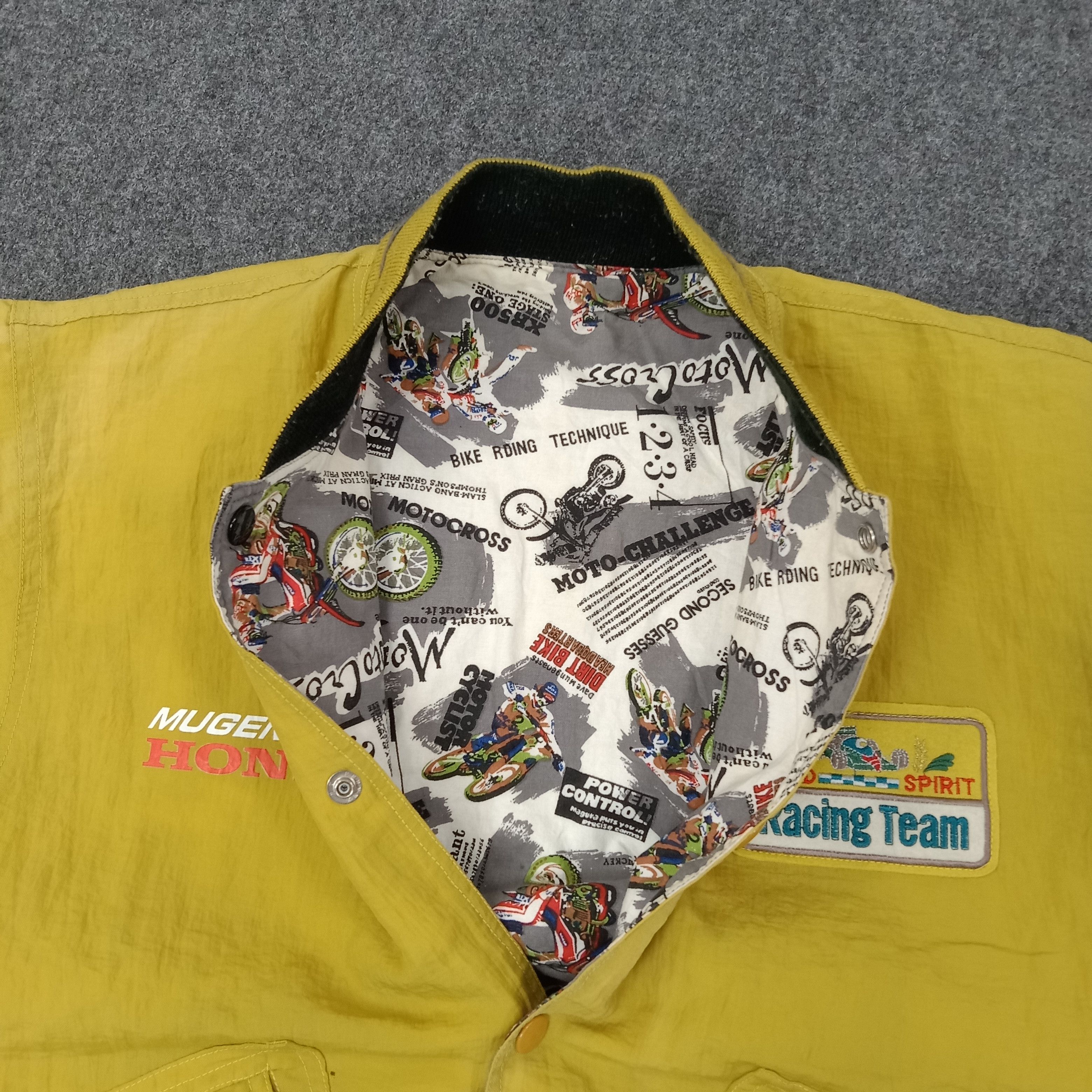 Formula 1 Mugen Honda Racing Custom Art Reversible Jacket C247N6 Size US M / EU 48-50 / 2 - 6 Thumbnail