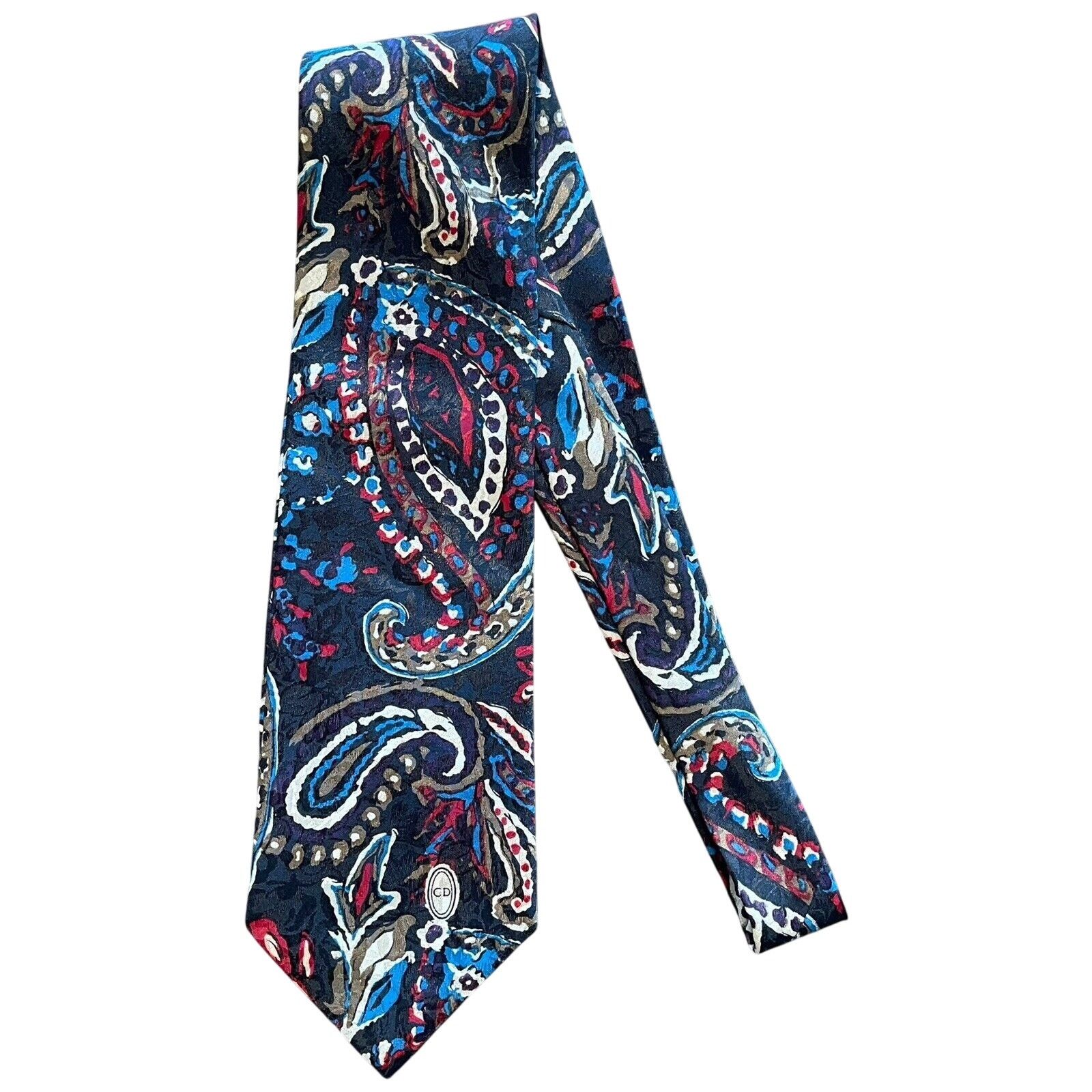 Dior Vtg Christian Dior Monsieur Abstract Paisley Print 54" 3.75" Size ONE SIZE - 1 Thumbnail
