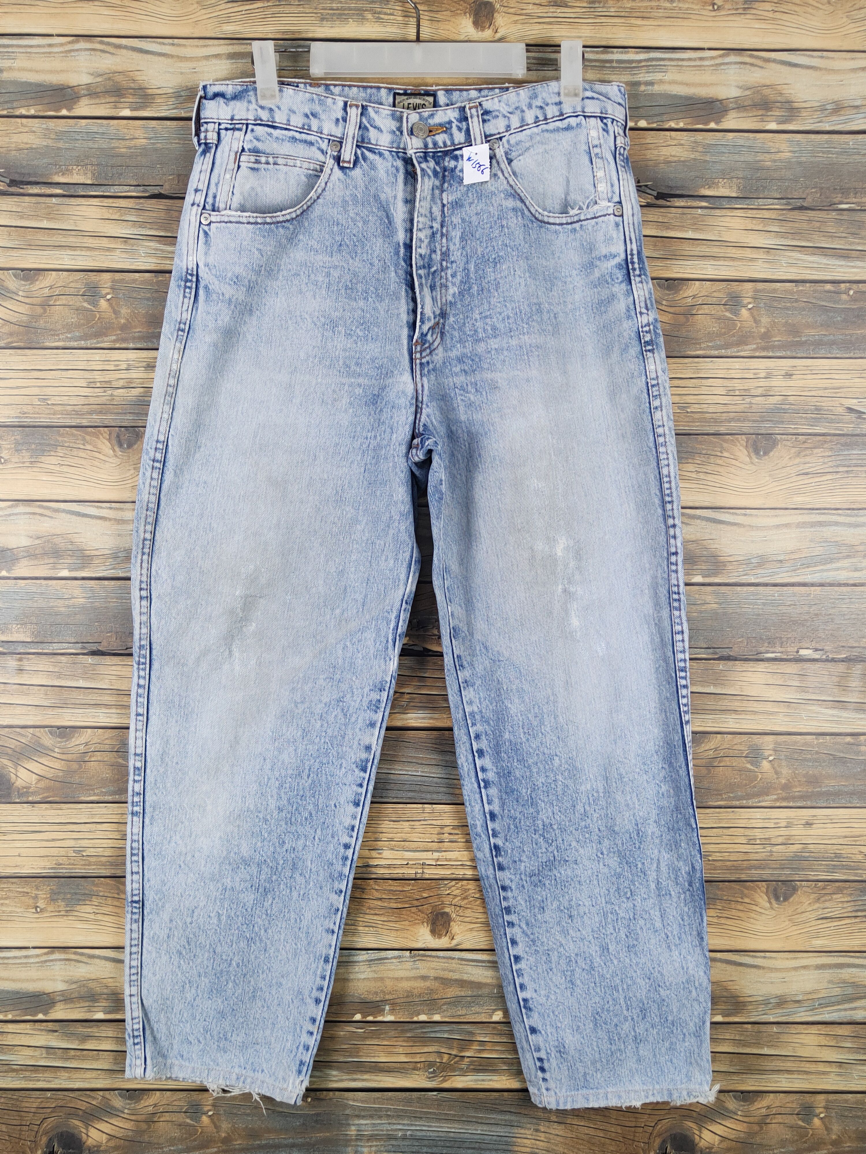 Levi's Levi's Light Blue vintage Distressed Ripped Jeans #1566 Size US 31 - 1 Thumbnail
