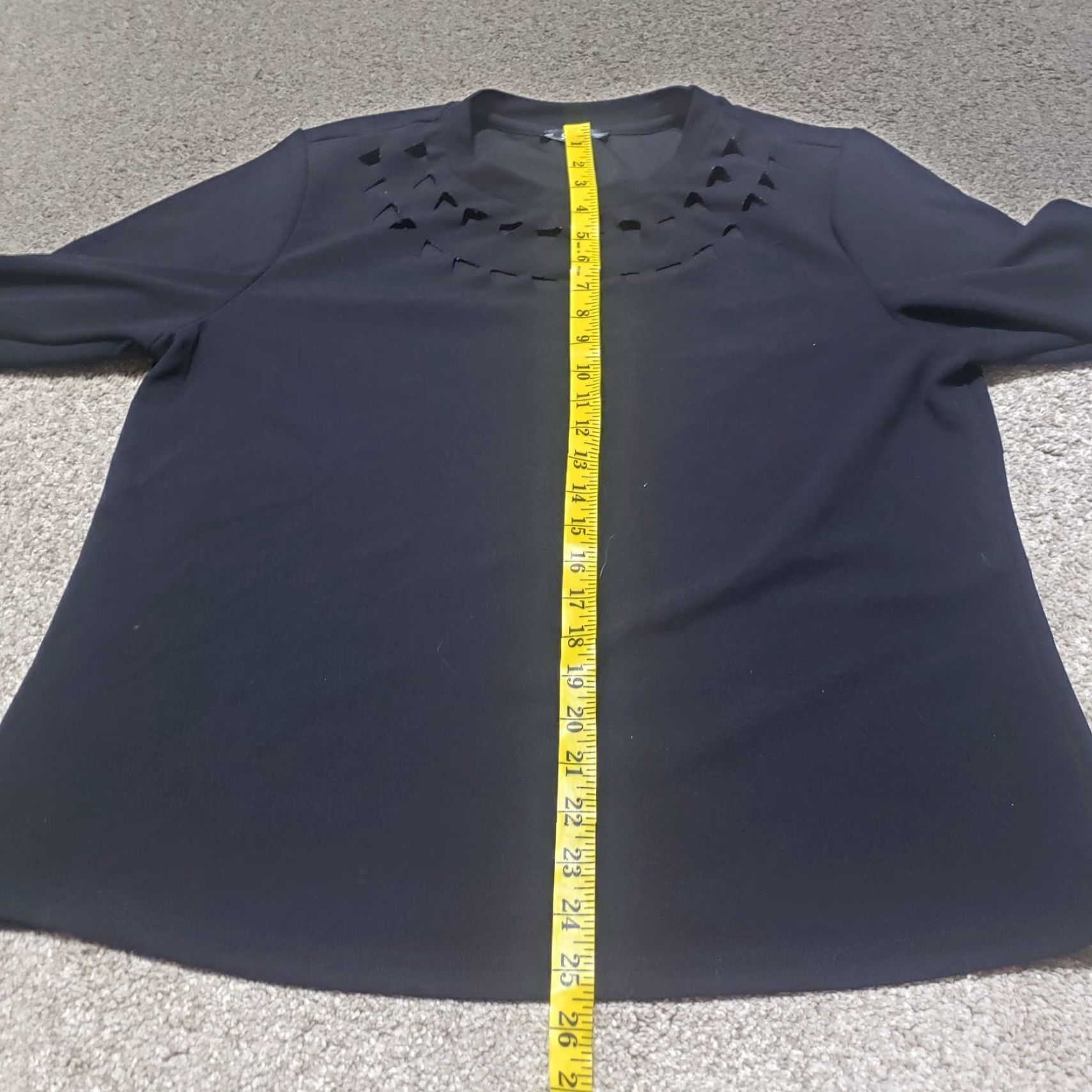 Shein SheIn Shirt Long Sleeve Solid Black 2XL Womens Adult Fall Winter Summer Spring 2XL Shirt Women's Black Long Sleeve Solid | 2XL Size XXL / US 16-18 / IT 52-54 - 6 Thumbnail