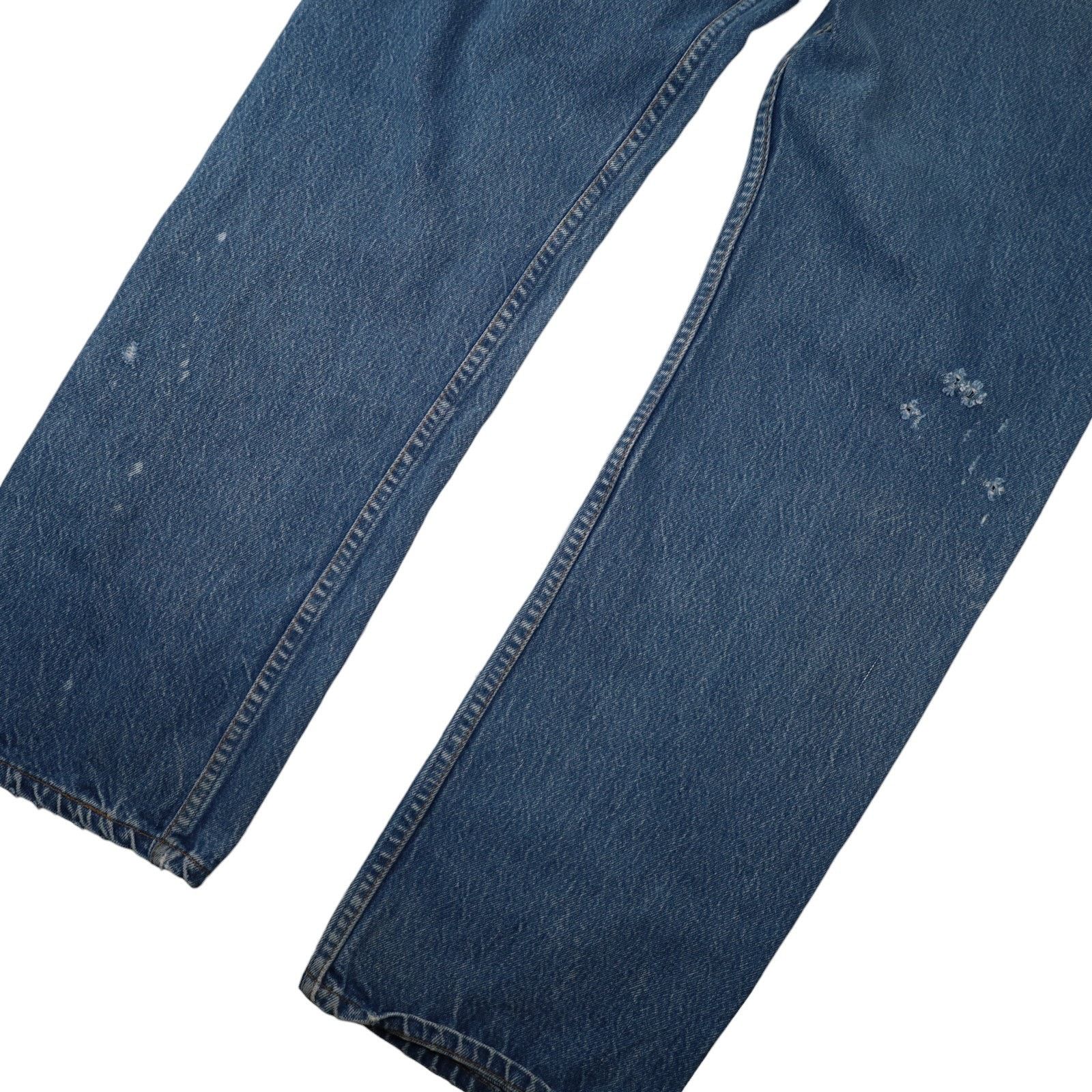Levi's × Vintage Vintage USA Made Levis 501 Distressed Denim Jeans Size US 34 / EU 50 - 12 Thumbnail