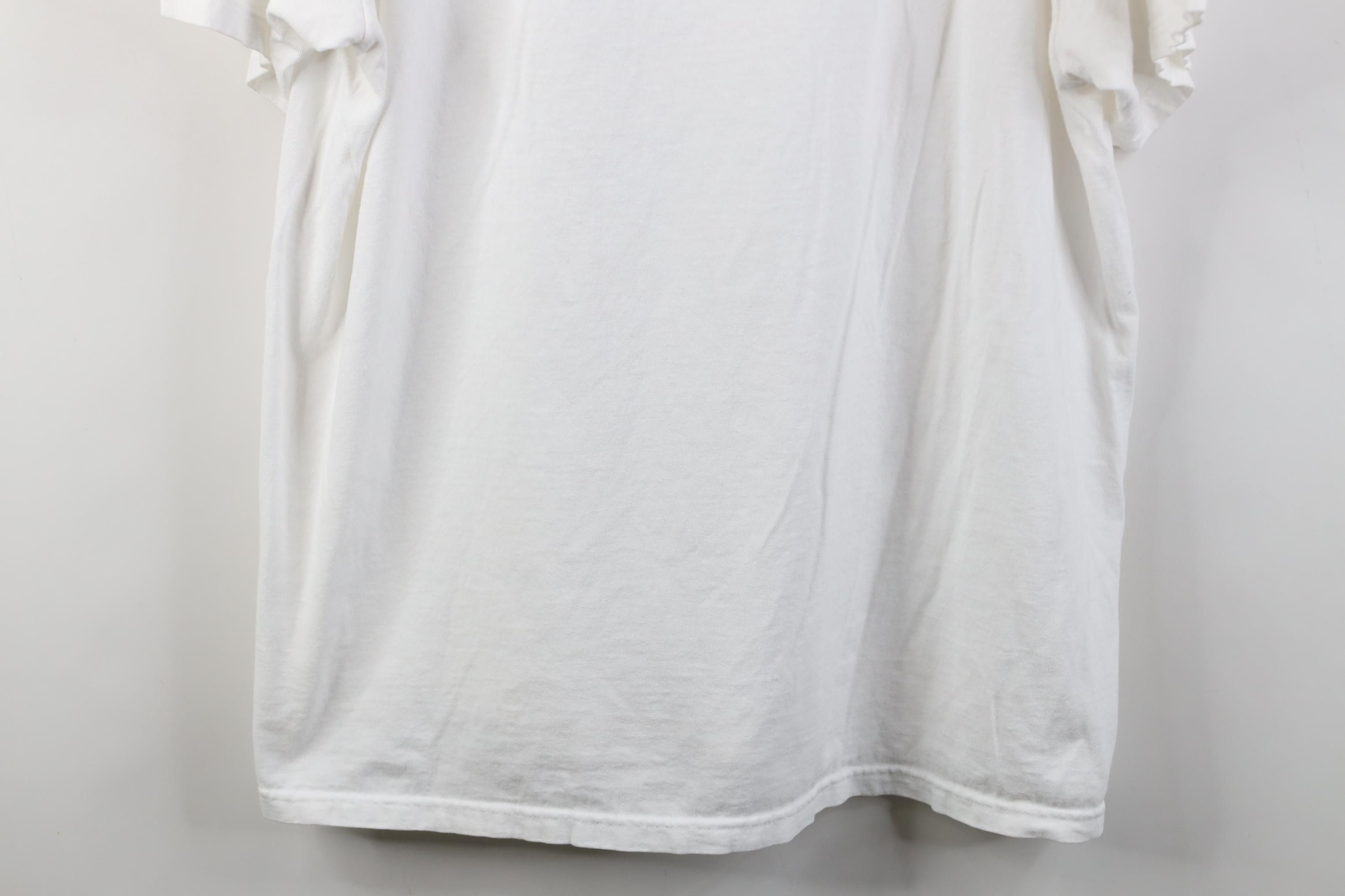 Nike Vintage 90s Nike Scott Mini Swoosh T-Shirt White Cotton USA Size US XL / EU 56 / 4 - 3 Thumbnail
