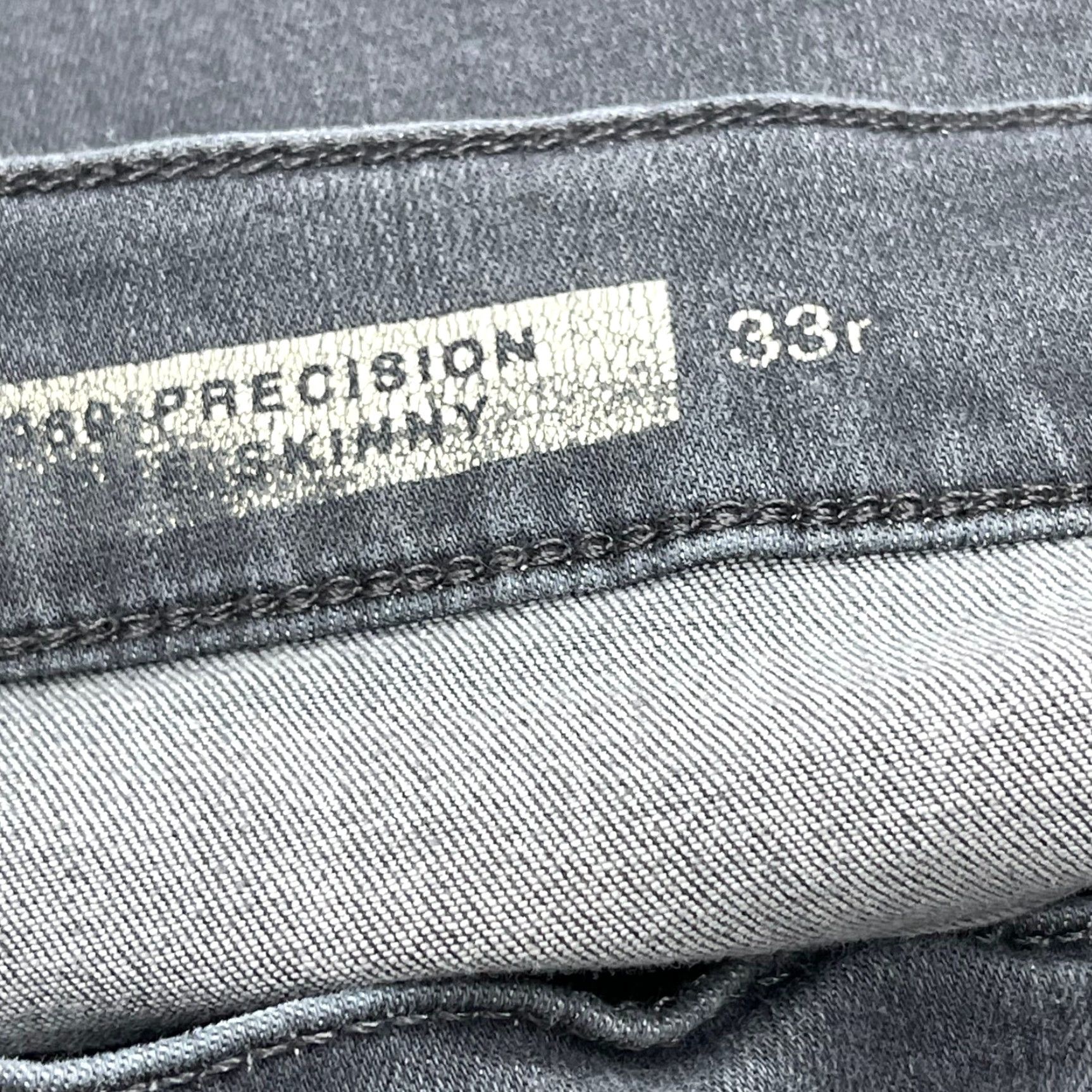 Gap VINTAGE Gap Jeans Women 33 Gray Denim Minimalist Skinny Pilling Inner Thigh 5-Pocket Design belt Loops Jeans Mens Women Girls Size 24" / US 00 / IT 34 - 3 Thumbnail
