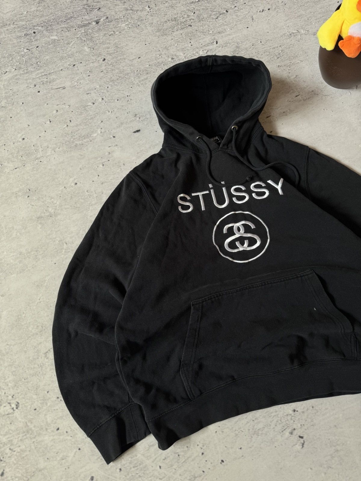 Stussy × Vintage STUSSY CENTER HUFT LOGO OVERSIZE BAGGY FIT HOODIE Size US L / EU 52-54 / 3 - 2 Thumbnail