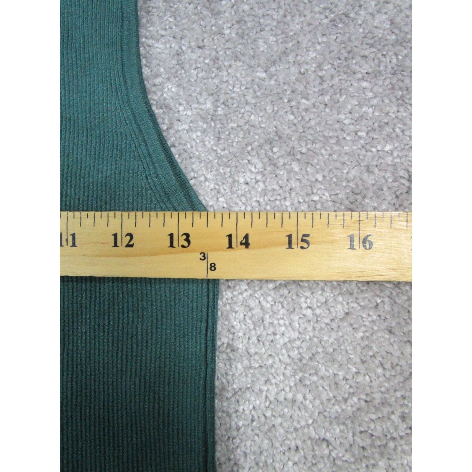 Madewell VINTAGE Madewell Tank Top Womens Large Green Knit Mock Neck Sleeveless Size L / US 10 / IT 46 - 6 Thumbnail