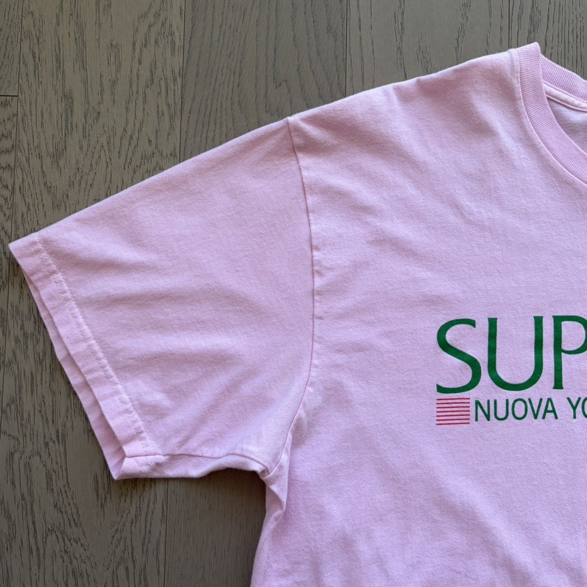 Supreme Supreme “Nuova York” T-Shirt - Light Pink - Size XL - FW20 Size US XL / EU 56 / 4 - 8 Thumbnail