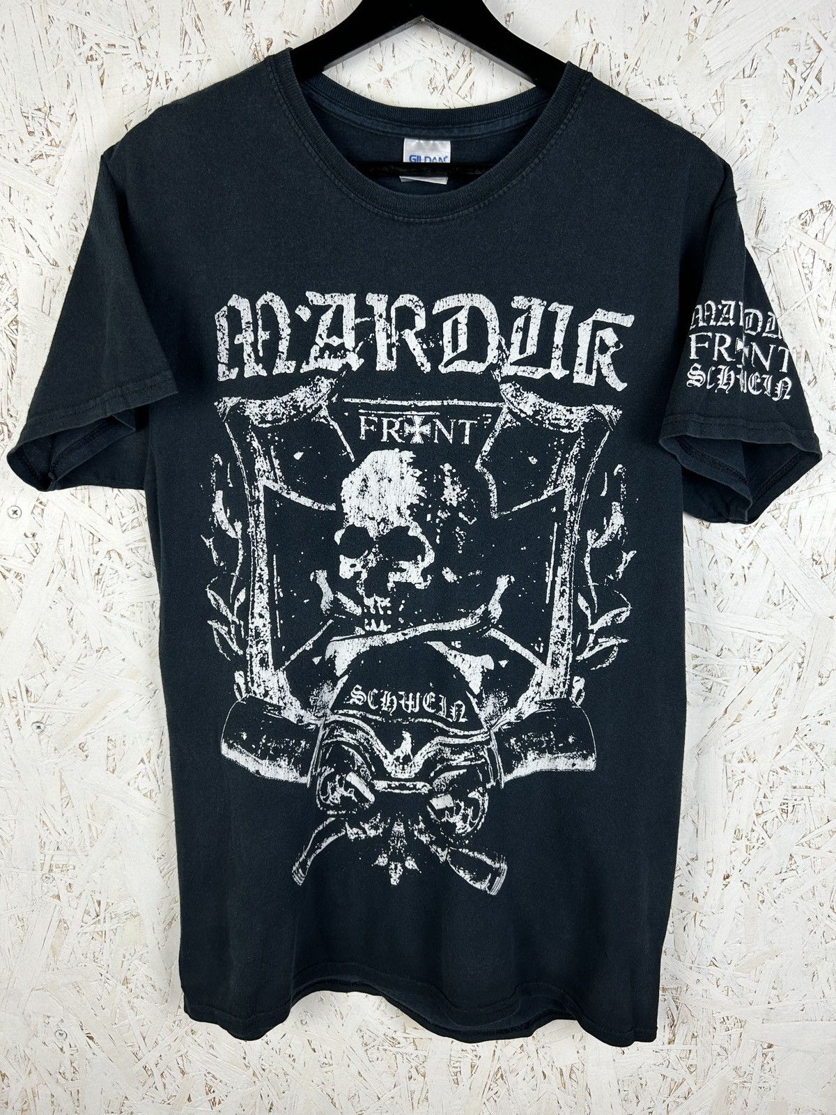 Band Tees 00s Vintage Marduk Frontschwein Black Metal T-Shirt M Size US M / EU 48-50 / 2 - 1 Thumbnail