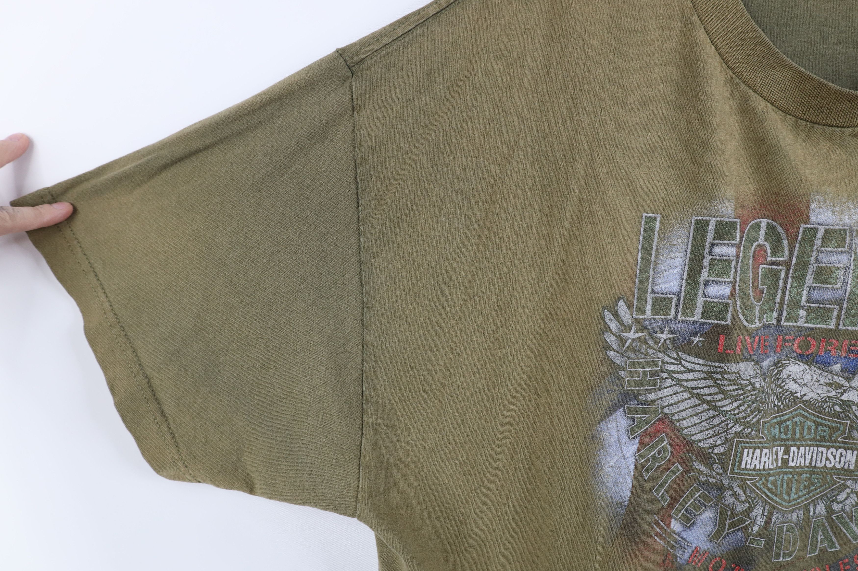 Harley Davidson Vintage Harley Davidson Spell Out Eagle Baltimore T-Shirt Size US XXL / EU 58 / 5 - 6 Thumbnail