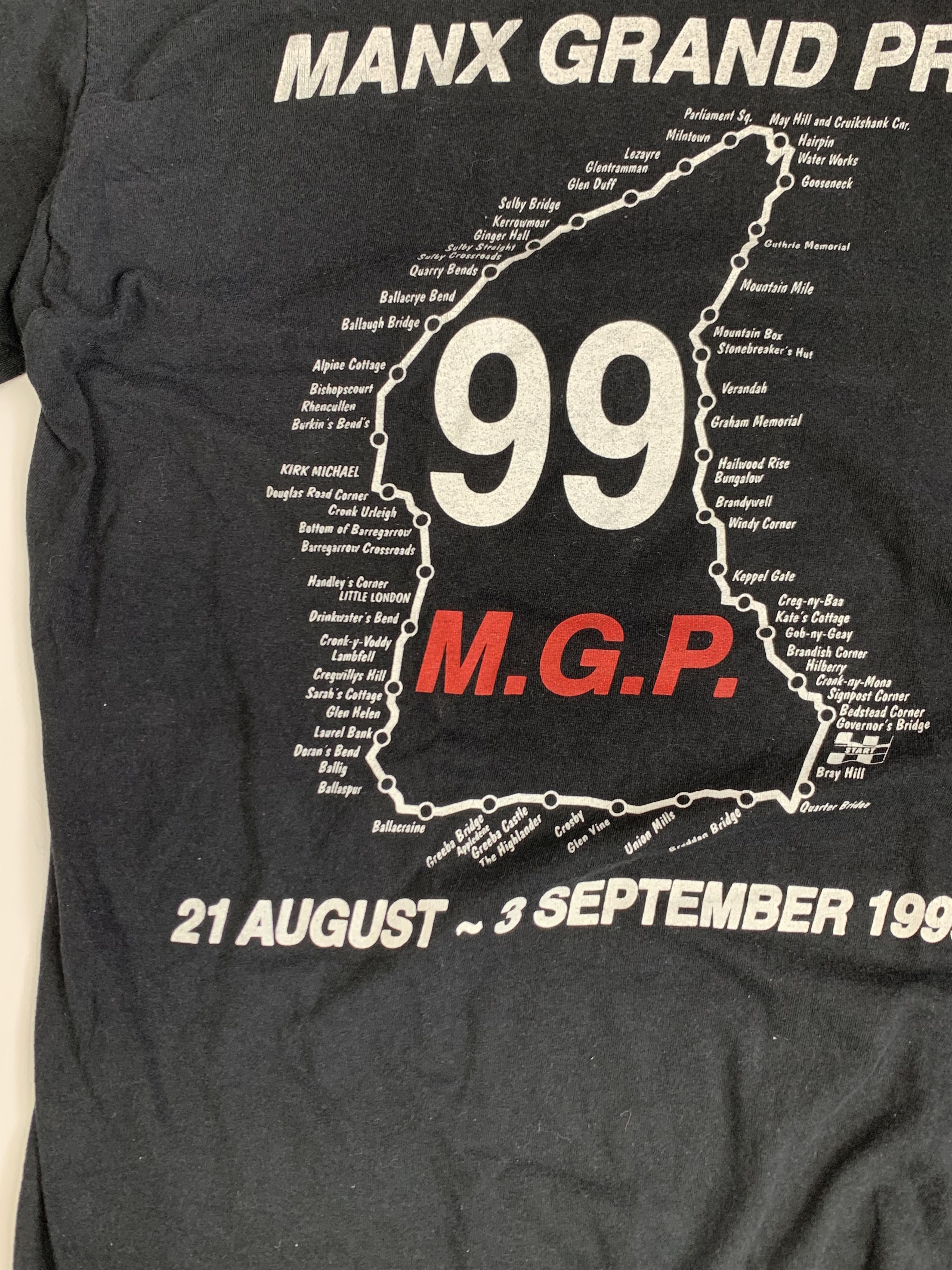Vintage Manx Grand Prix 1999 Motorcycle Tee Size Large Size US L / EU 52-54 / 3 - 7 Thumbnail