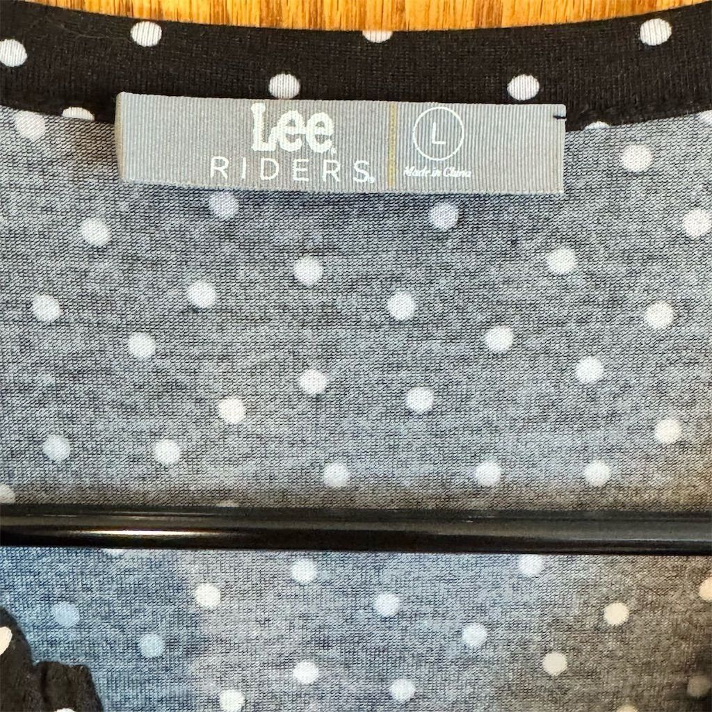 Lee NWT Lee Riders Women's L Black Polka Dot Sleeveless V-Neck Size L / US 10 / IT 46 - 3 Thumbnail