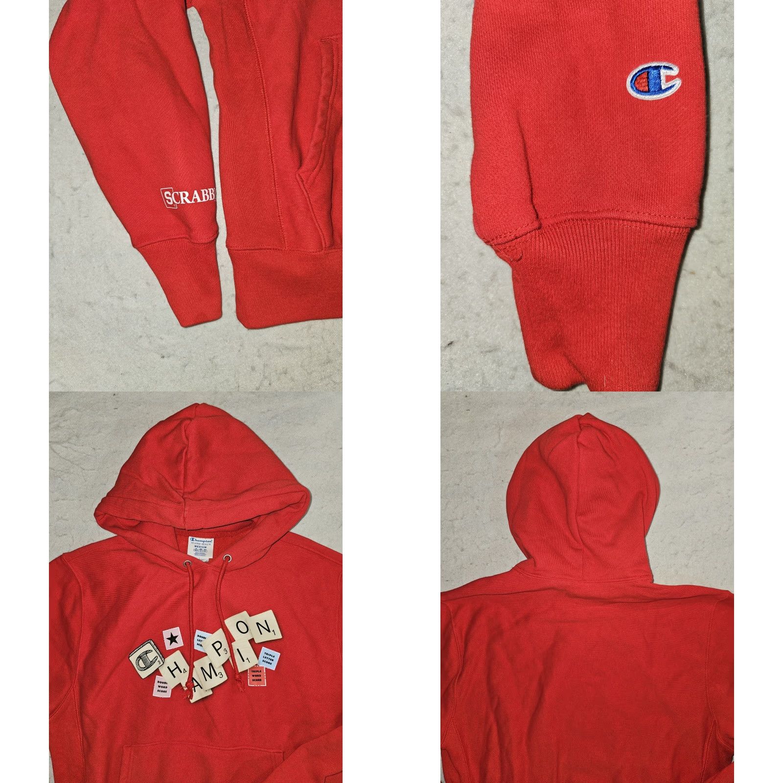Champion Champion Reverse Weave Hooded Sweatshirt Candyland & Scrabble Hasbro Game Sz M Size US M / EU 48-50 / 2 - 10 Thumbnail