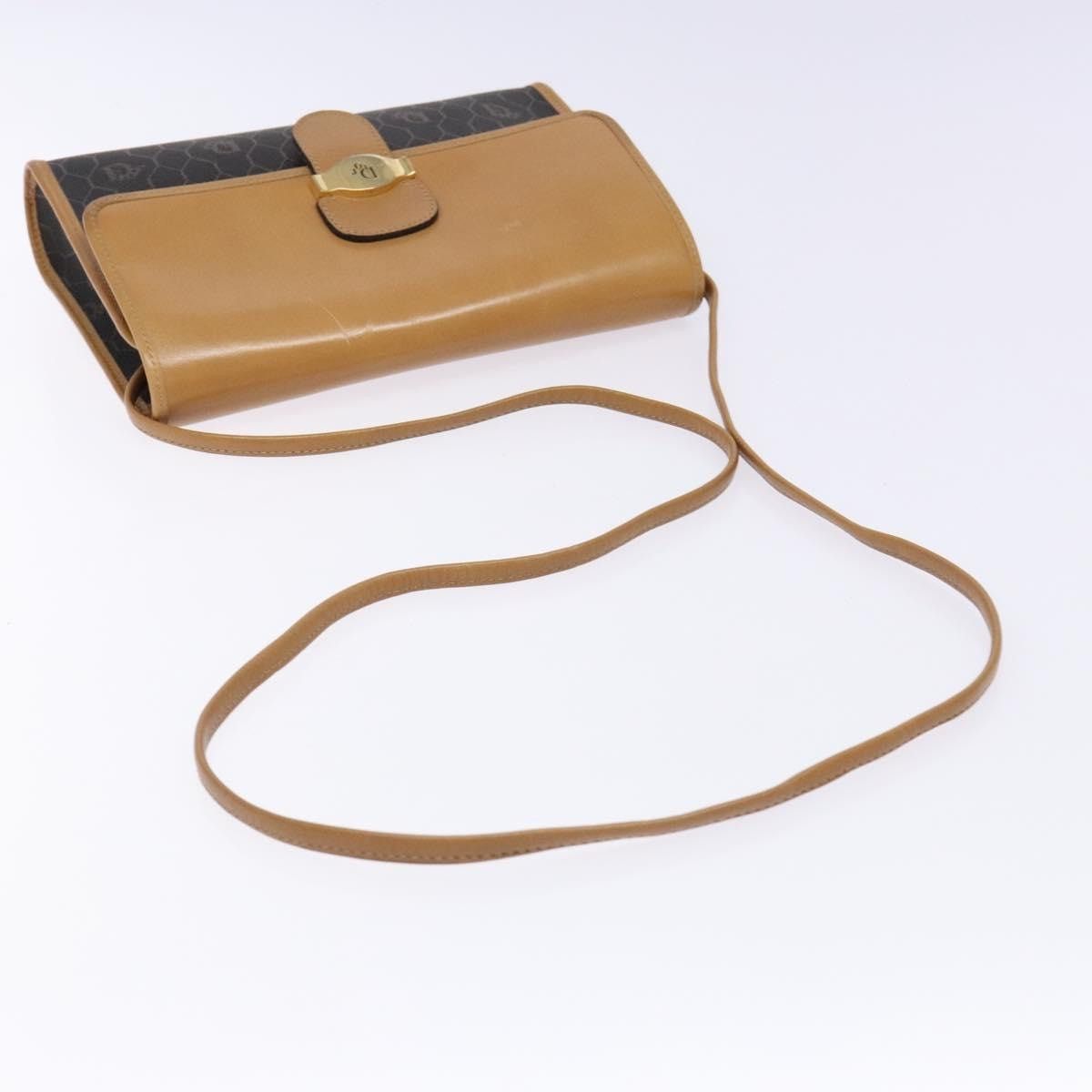 Dior DIOR Honeycomb Canvas Shoulder Bag Pvc Black Gold Size ONE SIZE - 7 Thumbnail