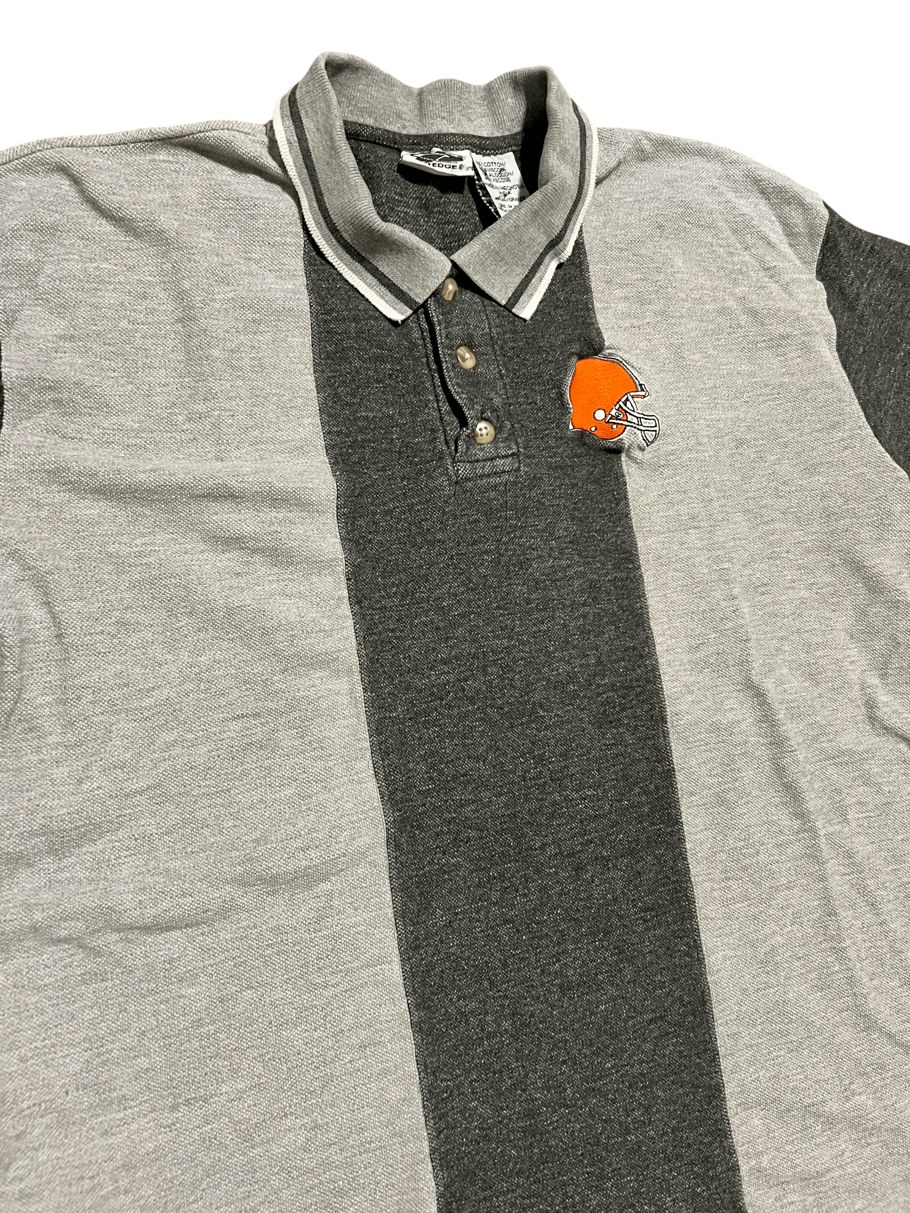 Pro Edge Cleveland Browns Vintage 90s Pro Edge Colorblock NFL Polo ...