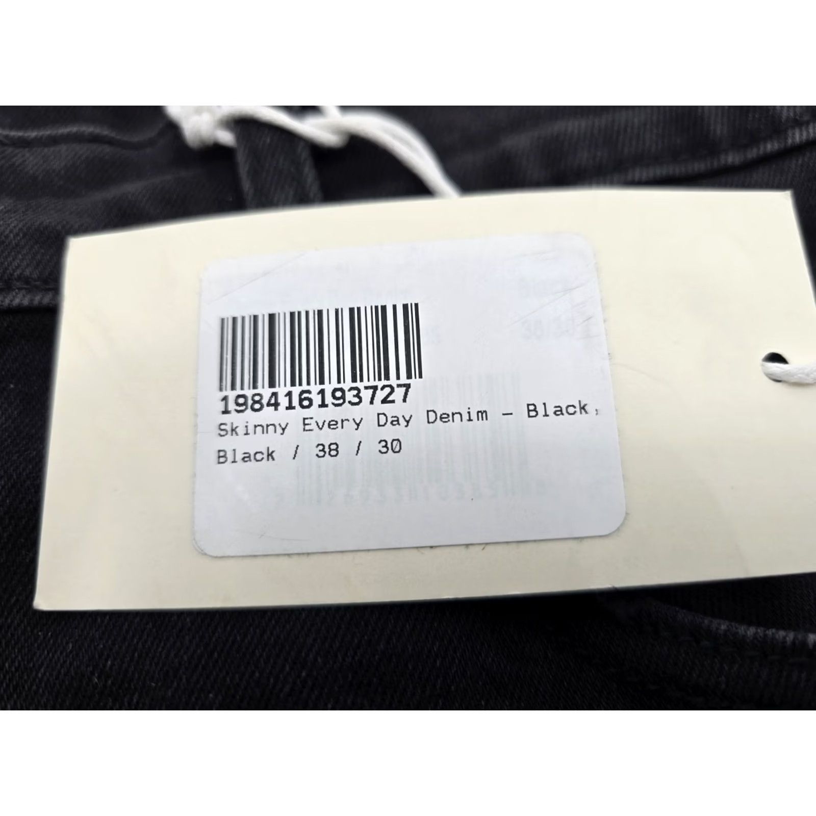 MNML mnml Jeans - Black - Size 38x30 - Men’s Skinny Everyday Denim, 5-Pocket, Cotton-Spandex, Inseam 30 - NWT No Trash Tags Size US 38 / EU 54 - 3 Thumbnail