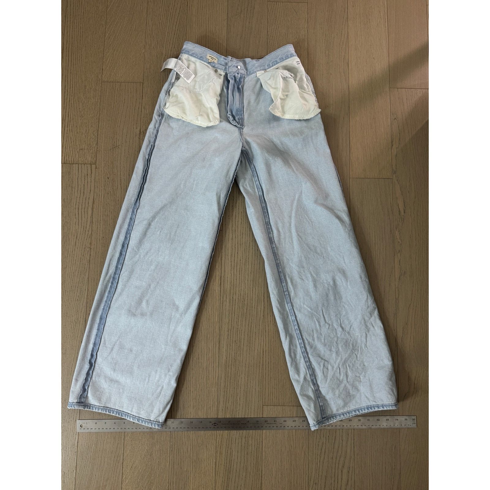 Madewell Madewell Superwide-Leg Jeans High Rise, 100% Cotton Size 28" / US 6 / IT 42 - 11 Thumbnail