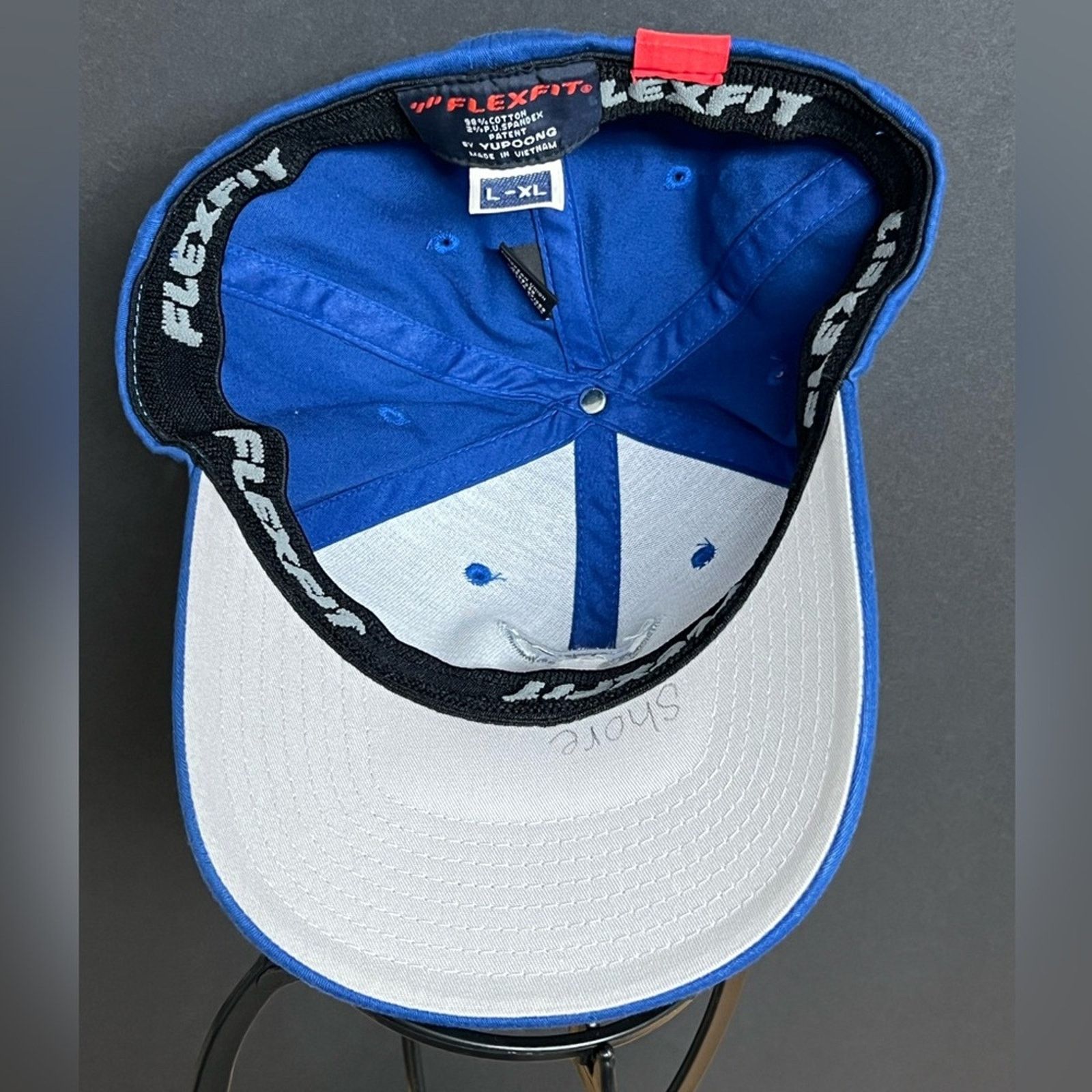 A-Flex Official Logo Hat Tesla Blue Flexfit Cap Embroidered L/XL Size ONE SIZE - 6 Thumbnail