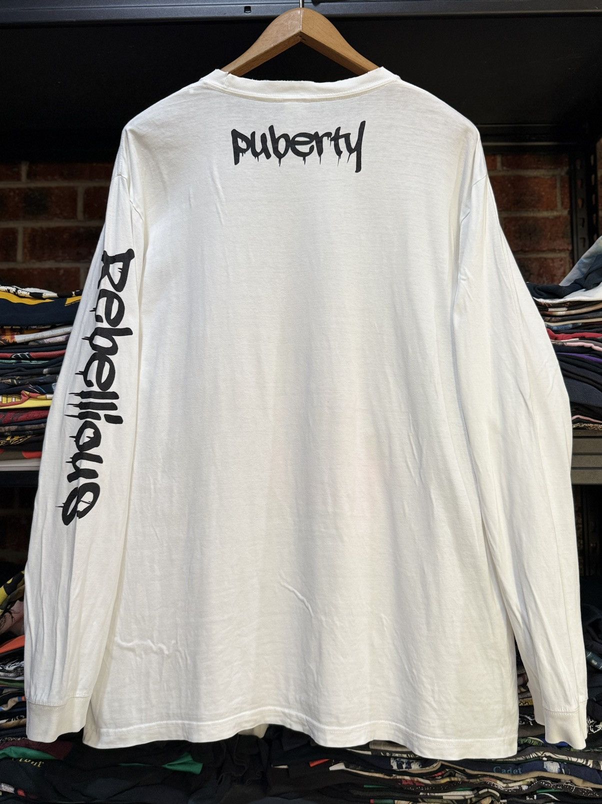 Band Tees Puberty Rebellious Punk Emo Japanese Long Sleeve Tee Size US XXL / EU 58 / 5 - 11 Thumbnail