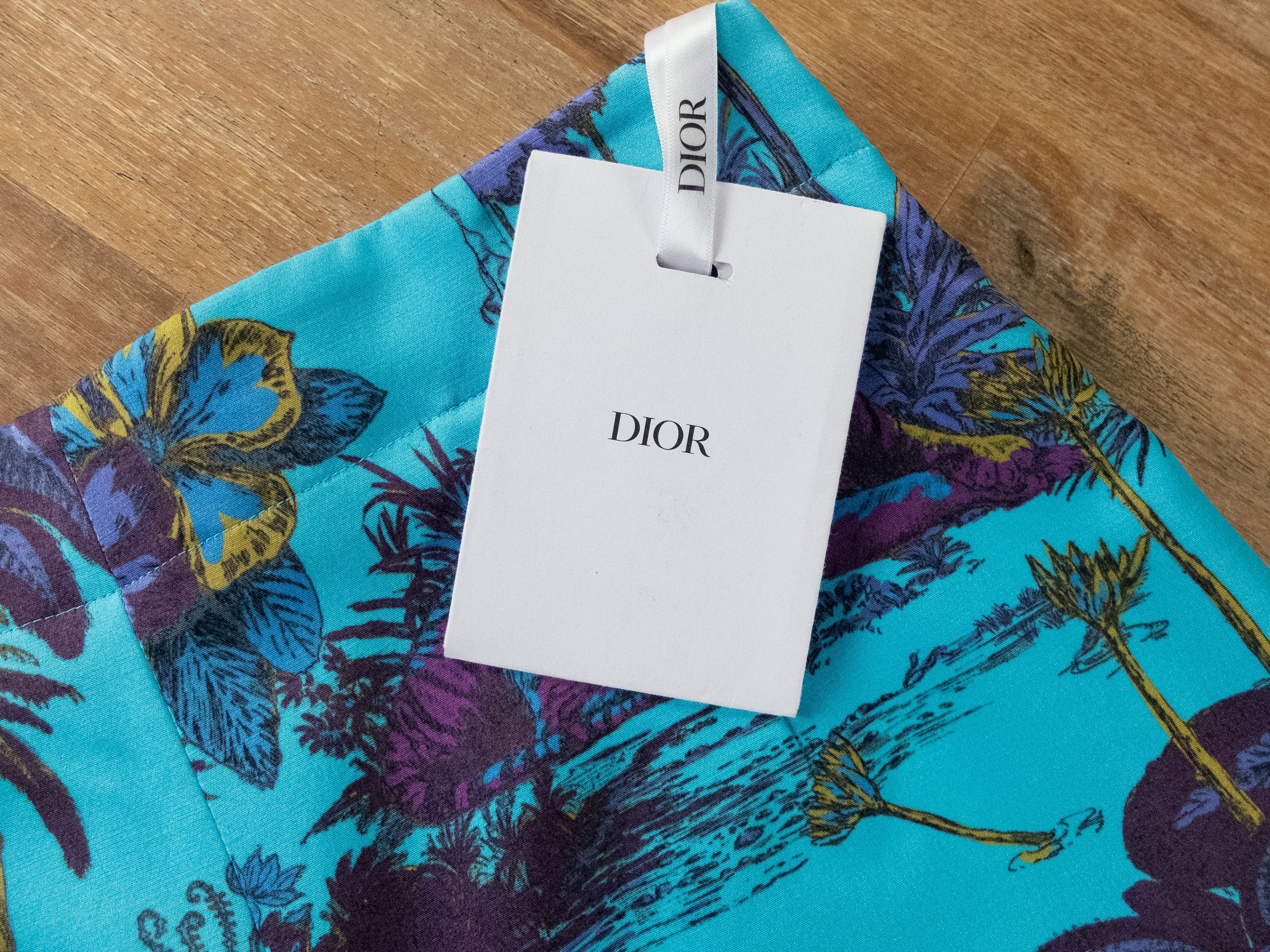 Dior DIOR Toile de Jouy Voyage wool blue silk mini shorts 6 US 38 Size 28" / US 6 / IT 42 - 2 Thumbnail