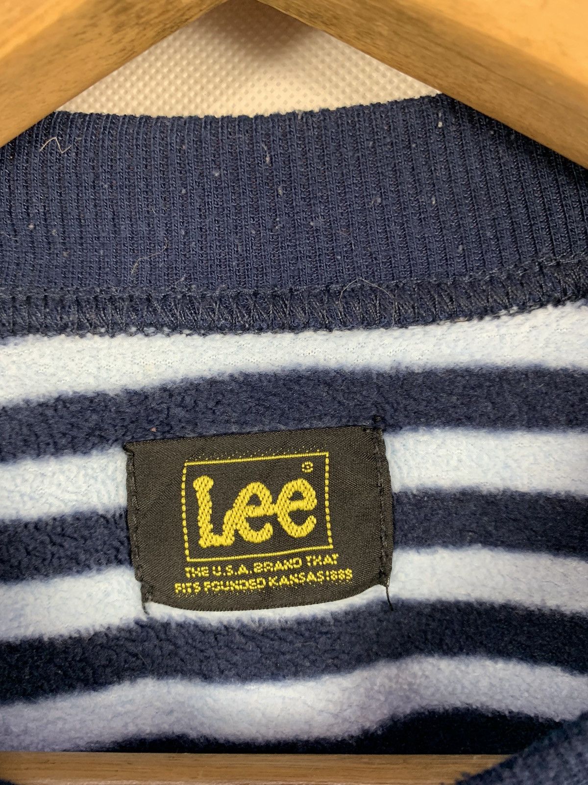 Lee × Vintage Rare! Lee Nightwear Stripes Longsleeves Sweater Size XS / US 0-2 / IT 36-38 - 7 Thumbnail