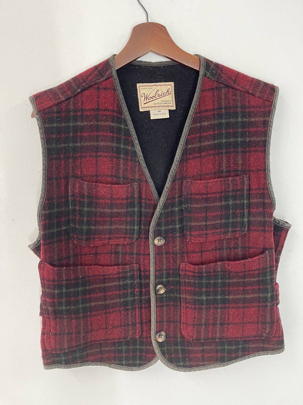 Woolrich Woolen Mills VINTAGE WOOLRICH USA RUGGED OUTDOOR VEST WOOL TARTAN Size US M / EU 48-50 / 2 - 2 Thumbnail