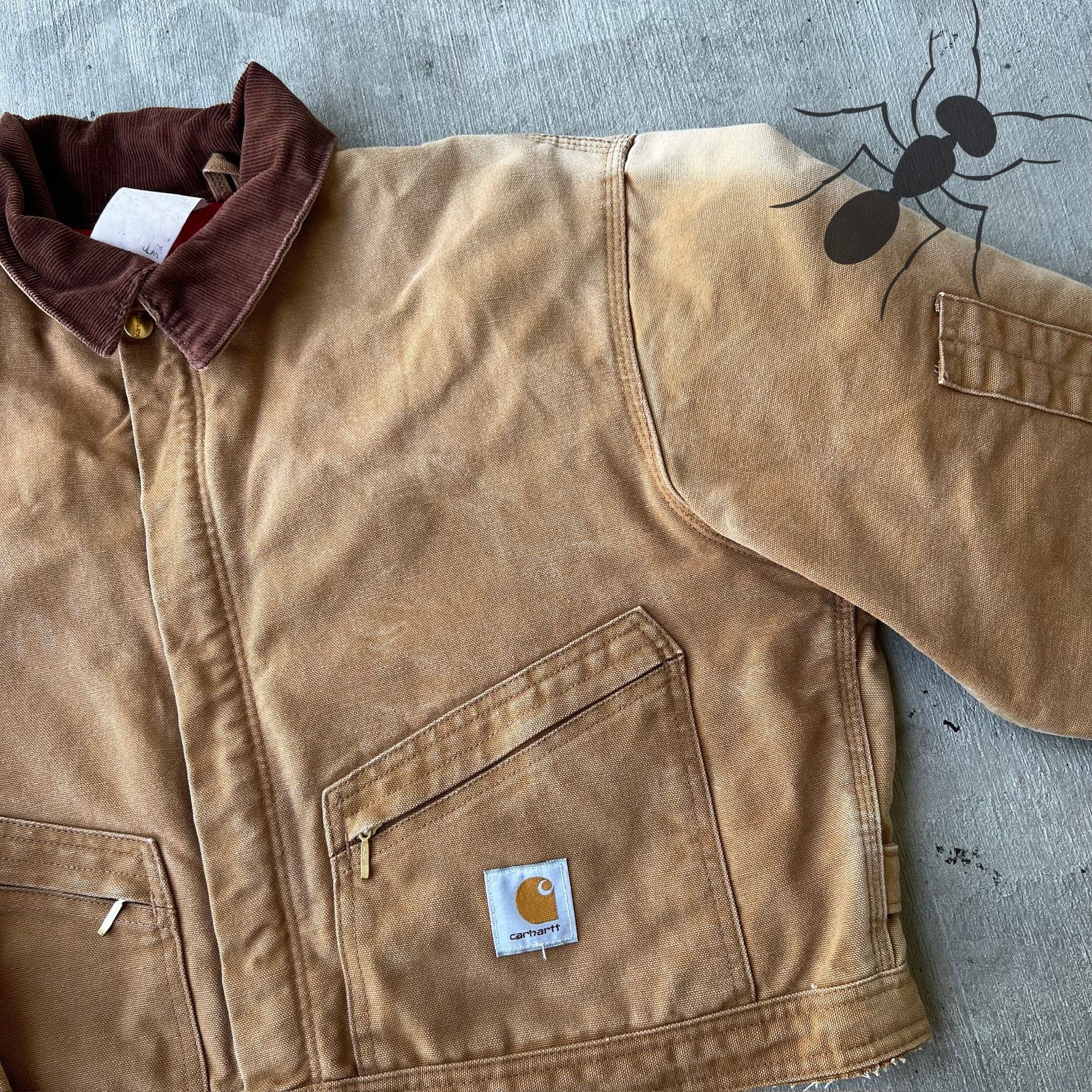 Carhartt × Vintage Carhartt cropped detroit style faded brown work wear jacket Size US L / EU 52-54 / 3 - 9 Thumbnail