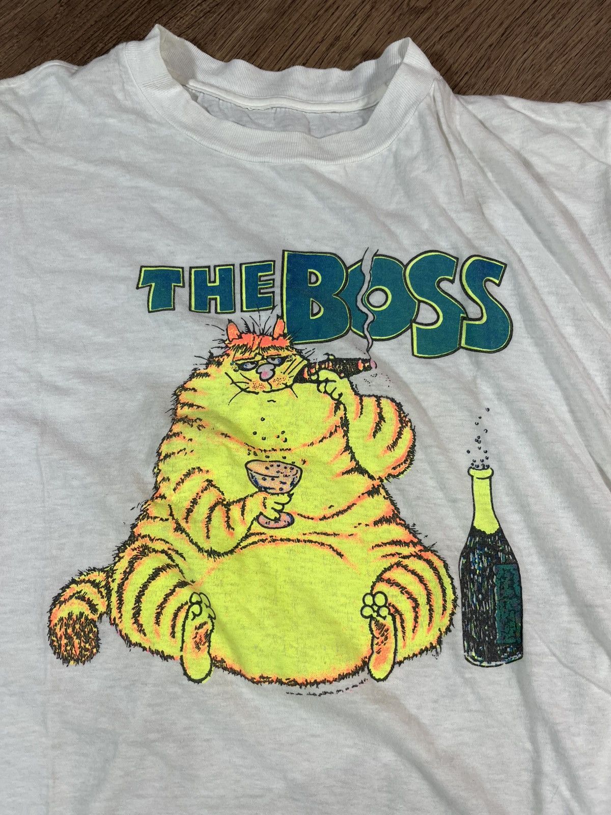 Band Tees Vintage The Boss Cat T Shirt 90s Size US XL / EU 56 / 4 - 2 Thumbnail