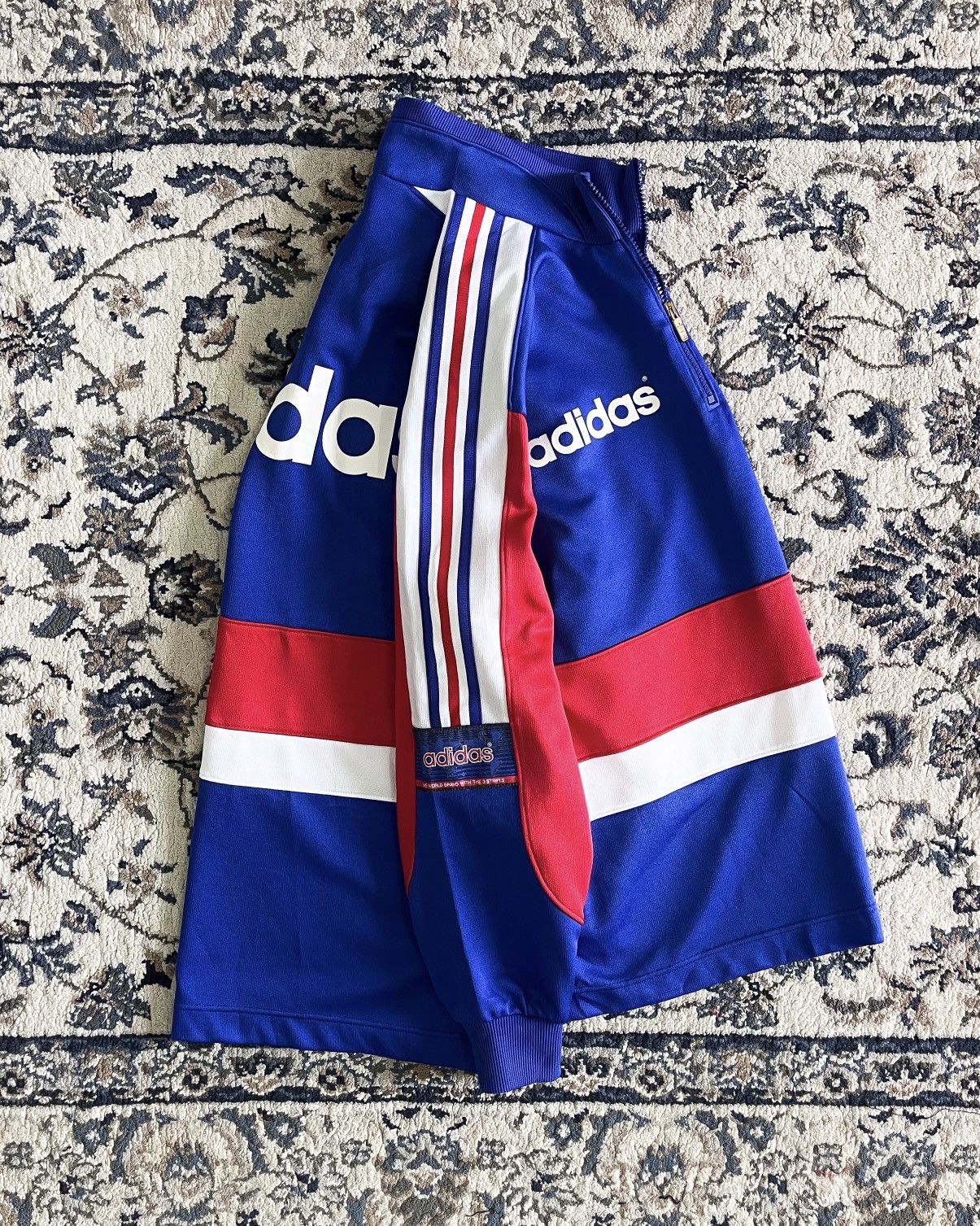 Adidas Vintage Adidas 3 Stripes Half Zip Jacket Size US M / EU 48-50 / 2 - 3 Thumbnail