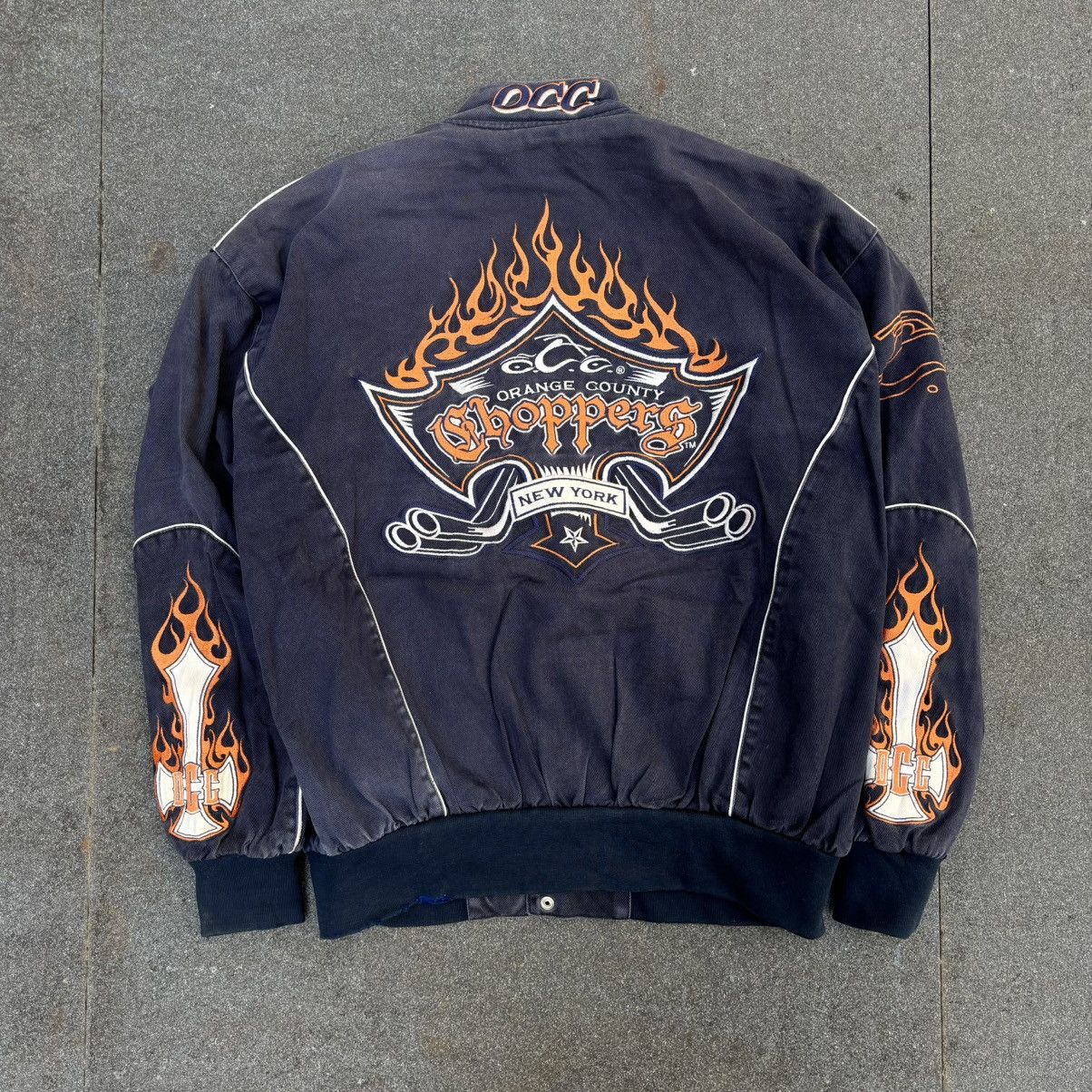 NASCAR × Vintage × West Coast Choppers Vintage Orange County Choppers Flaming Racing Jacket Size US L / EU 52-54 / 3 - 2 Thumbnail