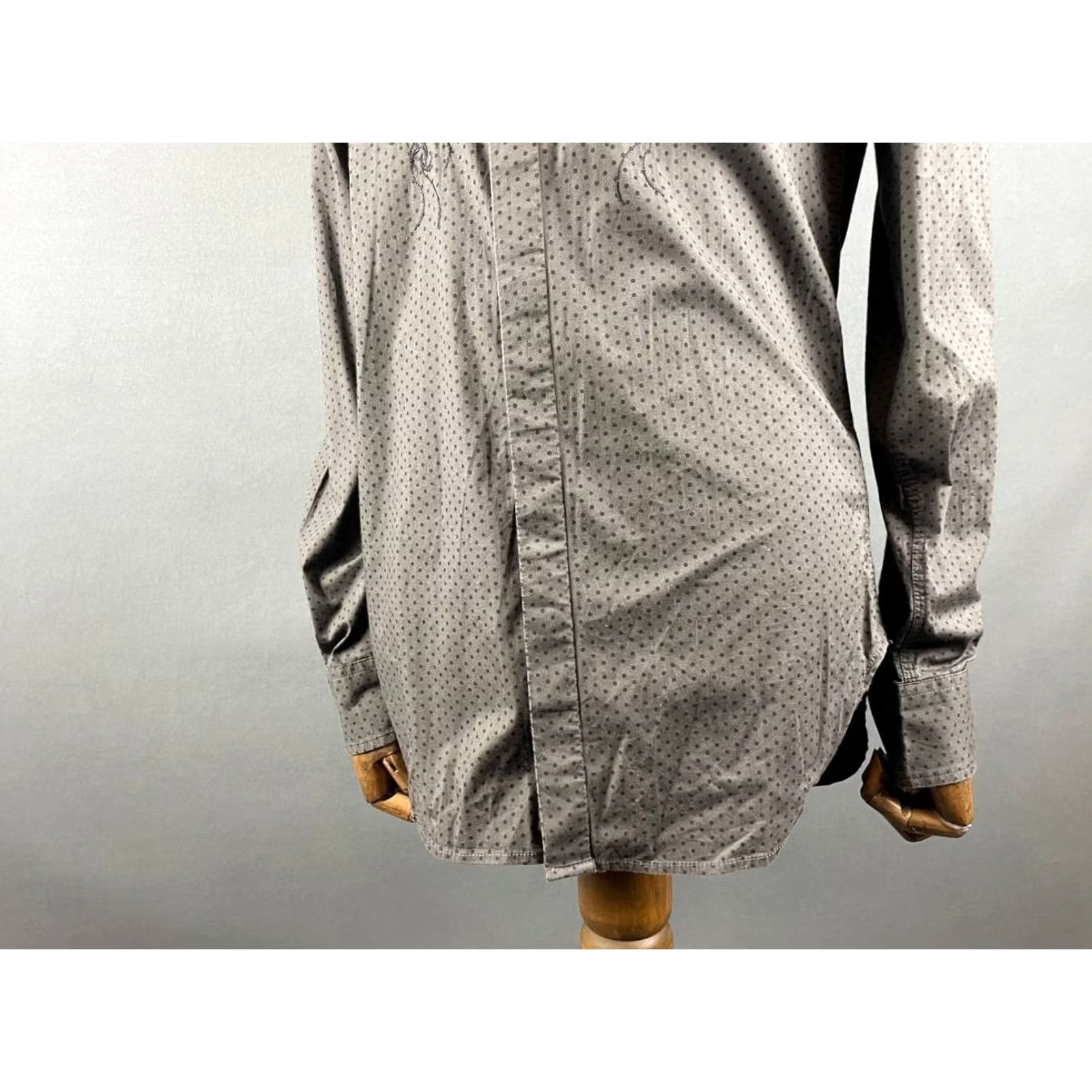 Diesel Diesel Mens Casual Shirt M Gray Cotton Embroidered Long Sleeve Button Up Size US M / EU 48-50 / 2 - 7 Thumbnail