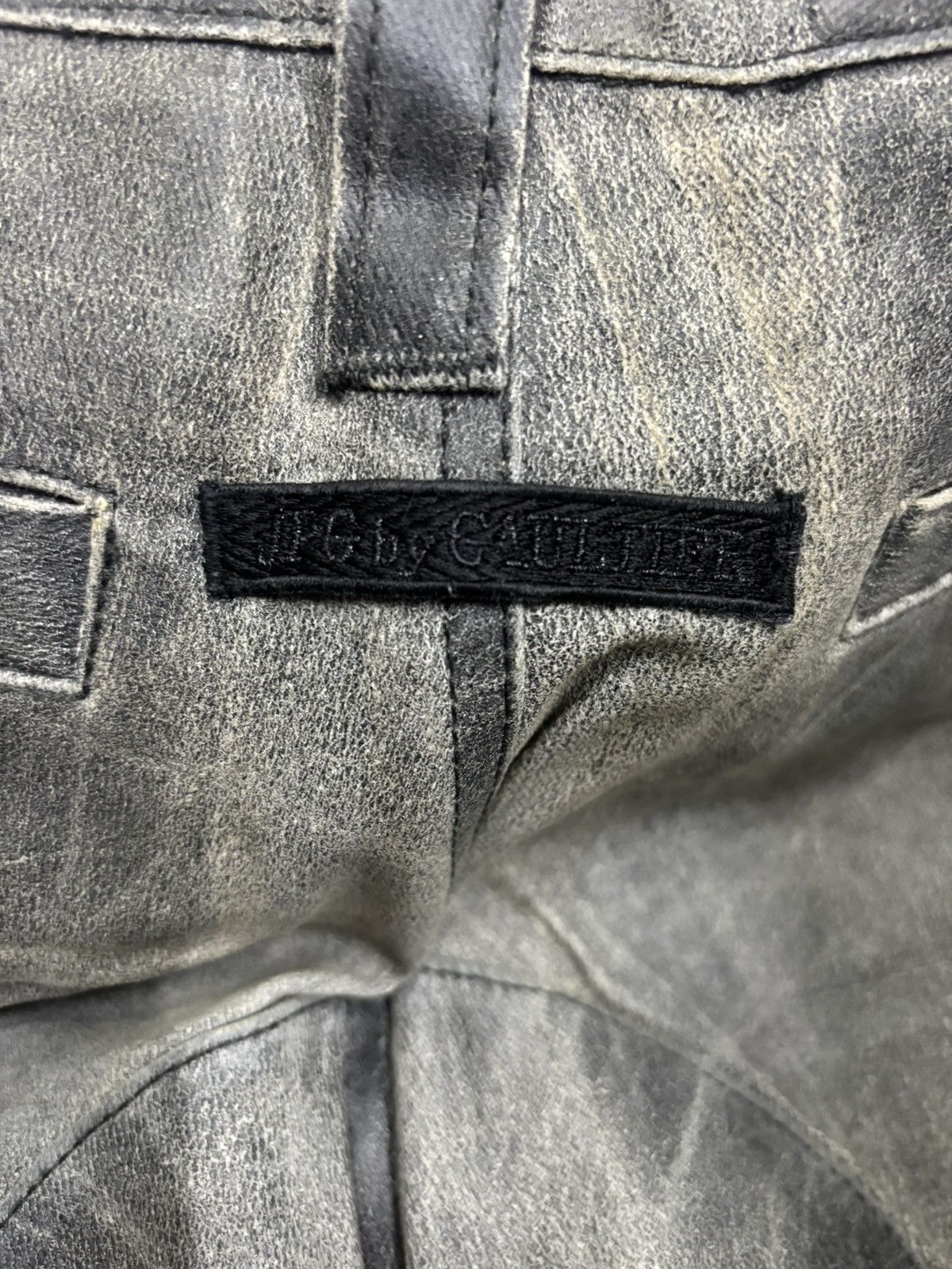 Gaultier Homme Objet × Jean Paul Gaultier × Vintage Iconic Jean Paul Gaultier Wax Tactical Multi Pocket Jeans Size US 32 / EU 48 - 16 Thumbnail
