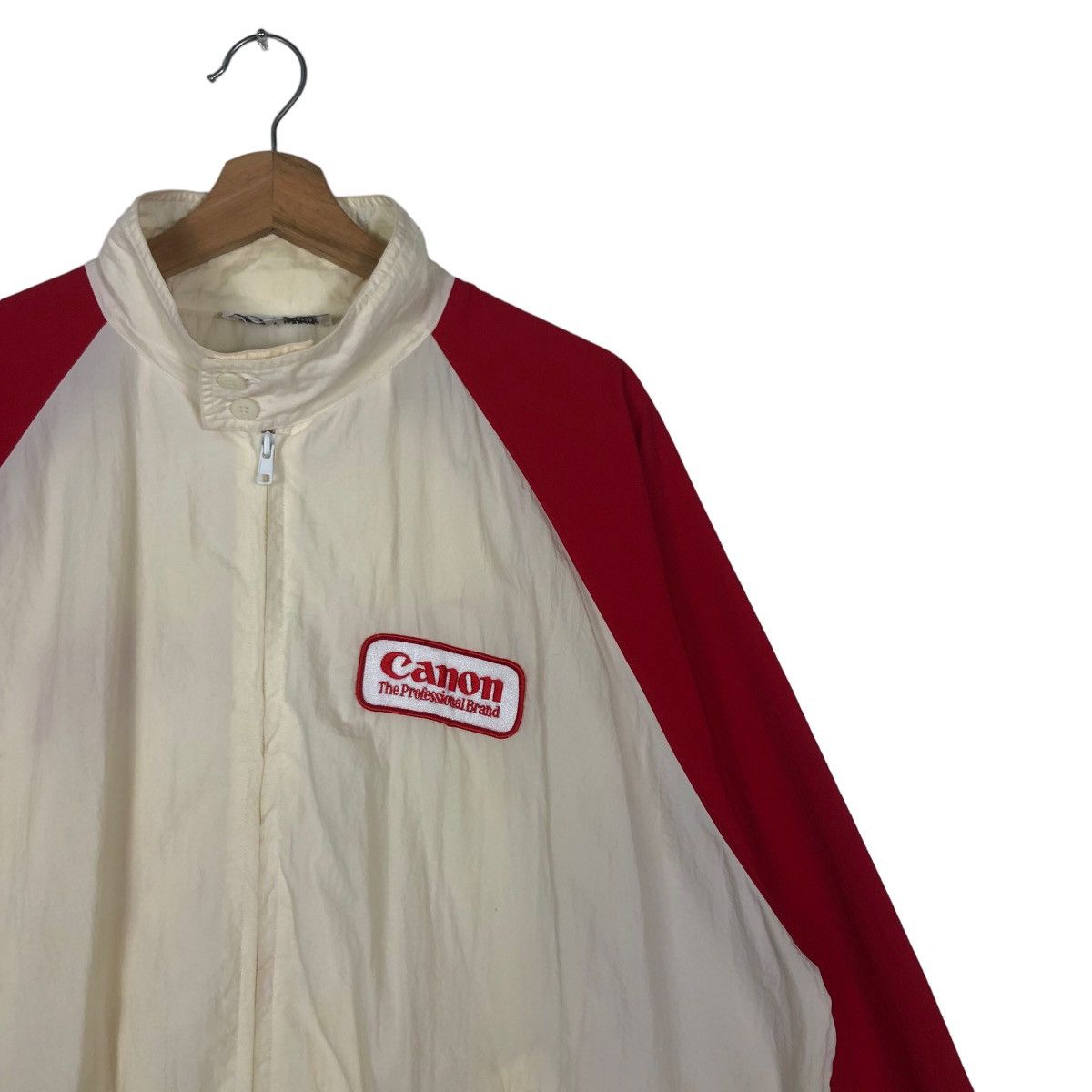 Japanese Brand 🔥90’s Vintage Bomber Jacket Canon Big Logo Spel Out Size US L / EU 52-54 / 3 - 5 Thumbnail