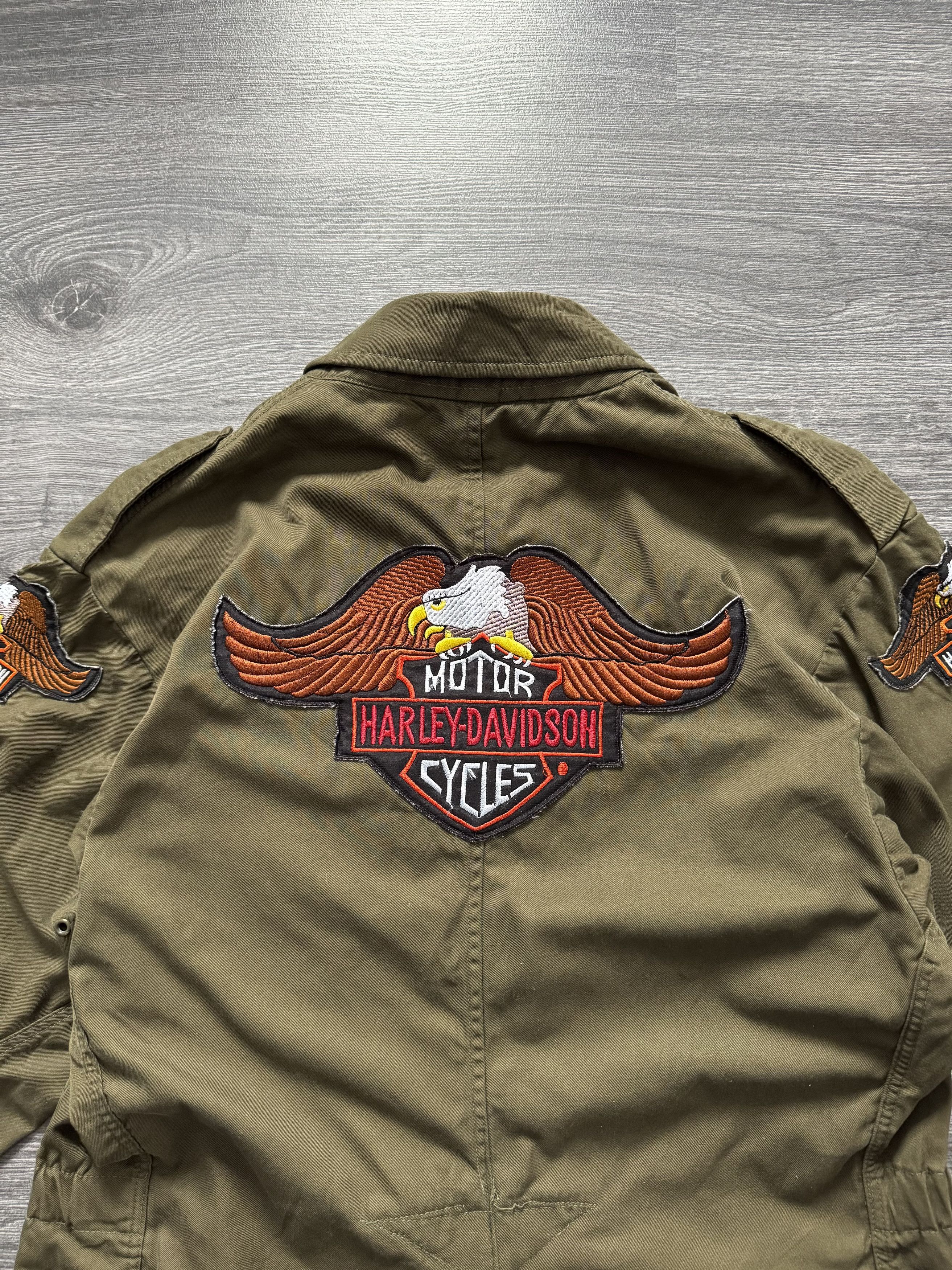 Other Vintage US Army Field Jacket with Harley-Davidson Patches Size US M / EU 48-50 / 2 - 3 Thumbnail