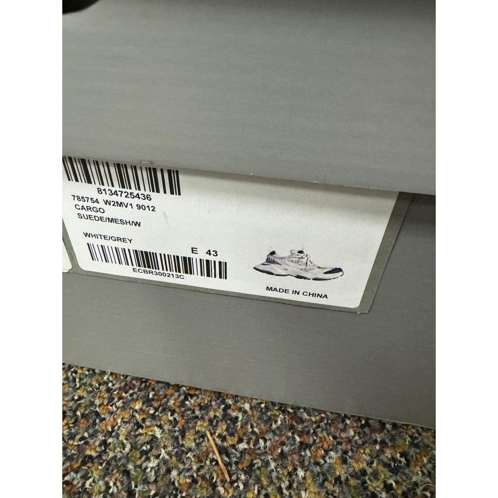 Balenciaga o1rshd1 Suede Mesh Cargo Sneakers in White/Grey Size US 10 / EU 43 - 20 Thumbnail