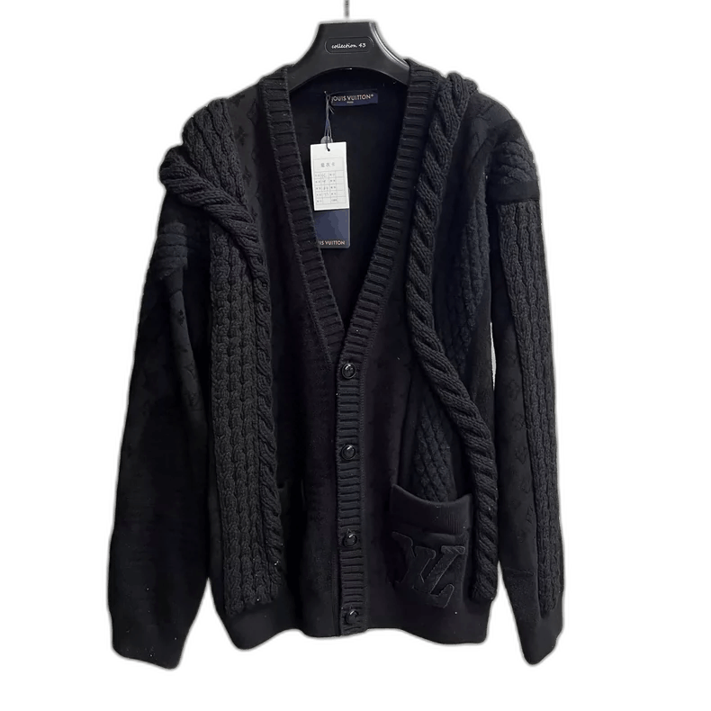 Louis Vuitton Louis Vuitton Black Spring Summer Knit Sweater Size US L / EU 52-54 / 3 - 1 Thumbnail