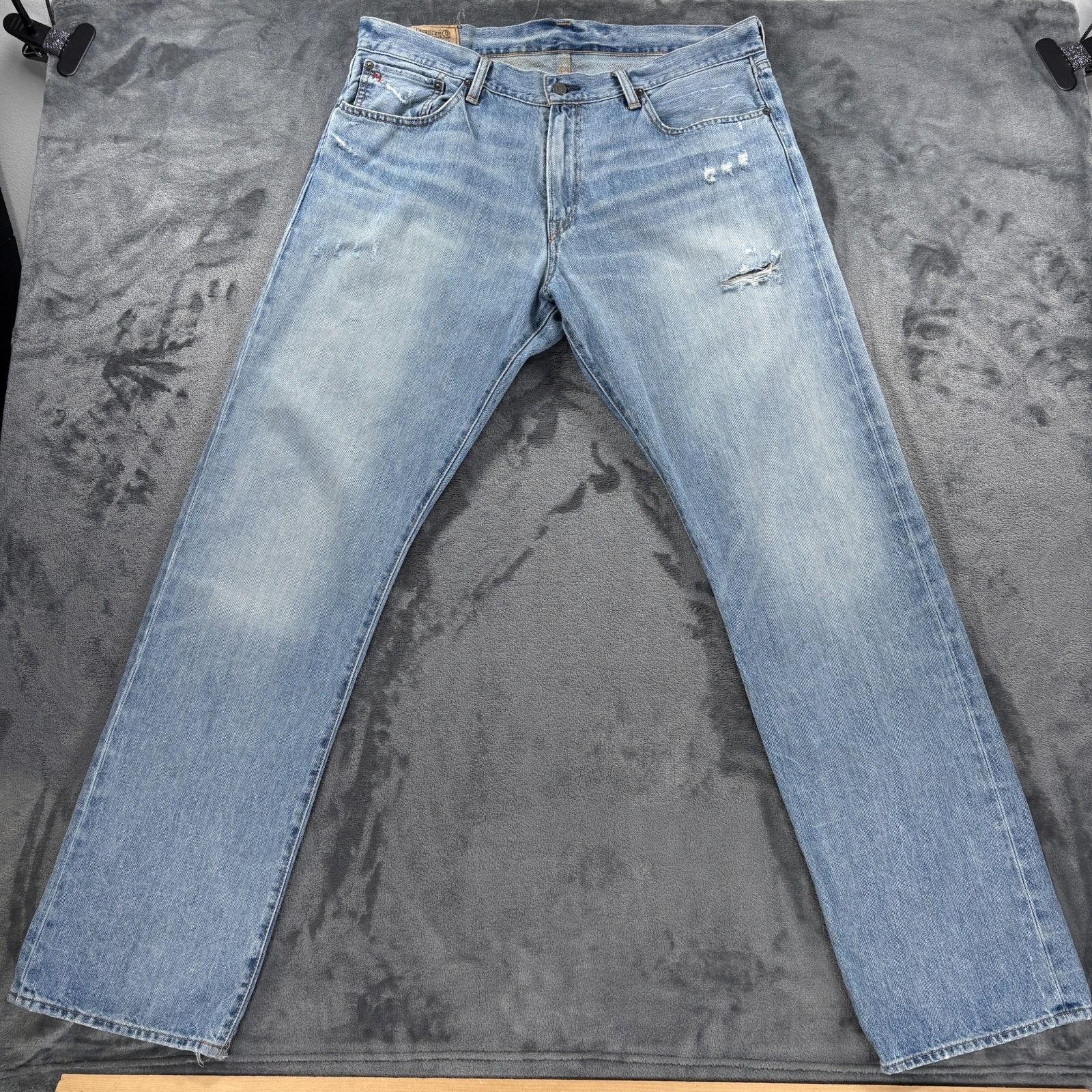 Polo Ralph Lauren Vintage Polo Ralph Lauren 867 Denim Jeans Distressed 36x35 V Size US 36 / EU 52 - 1 Thumbnail