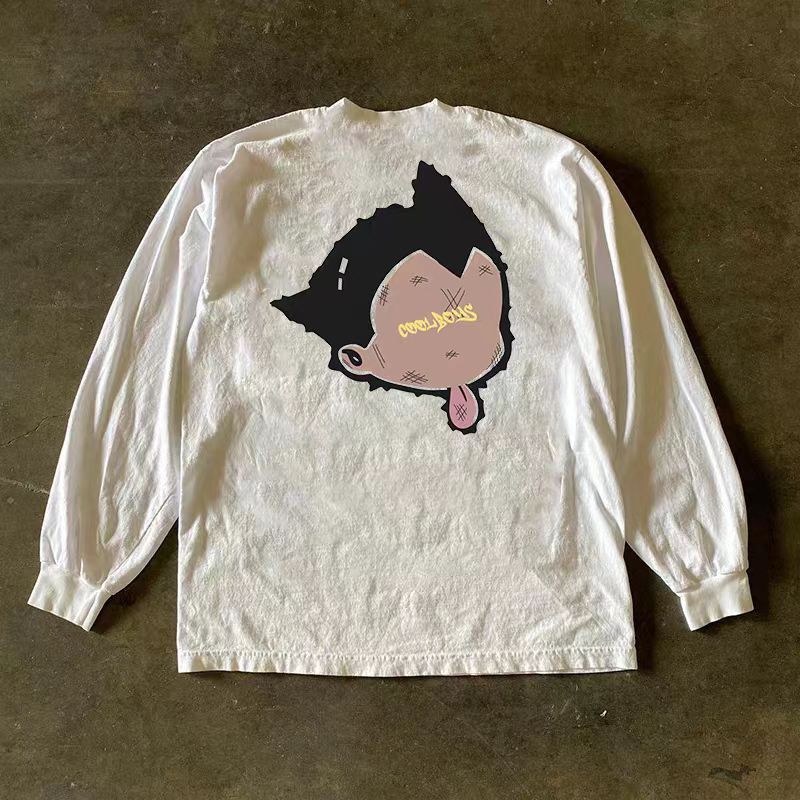 Vintage Street fashion retro Astro Boy print long sleeve t-shirt Size US M / EU 48-50 / 2 - 2 Thumbnail