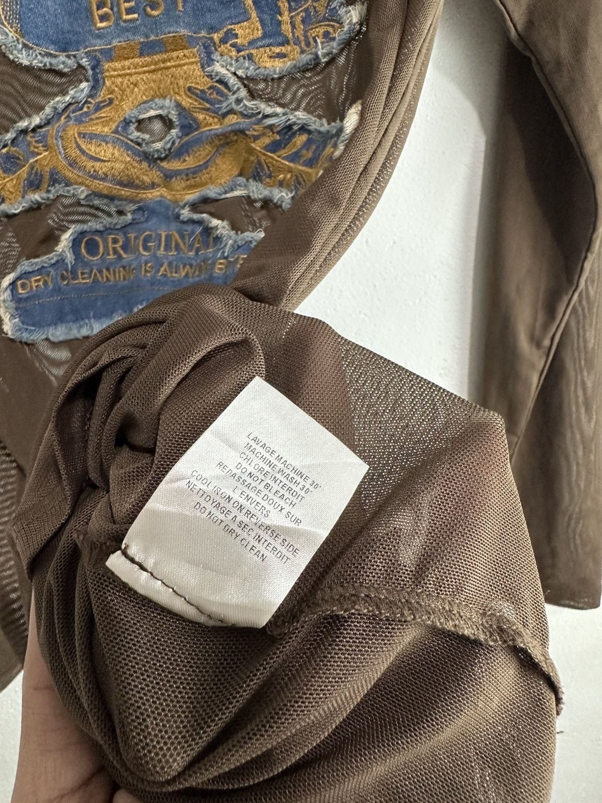 Y/Project Y/Project 2013 ‘Paris’ Best’ Mesh T-Shirt in Brown/Blue Size US S / EU 44-46 / 1 - 9 Thumbnail