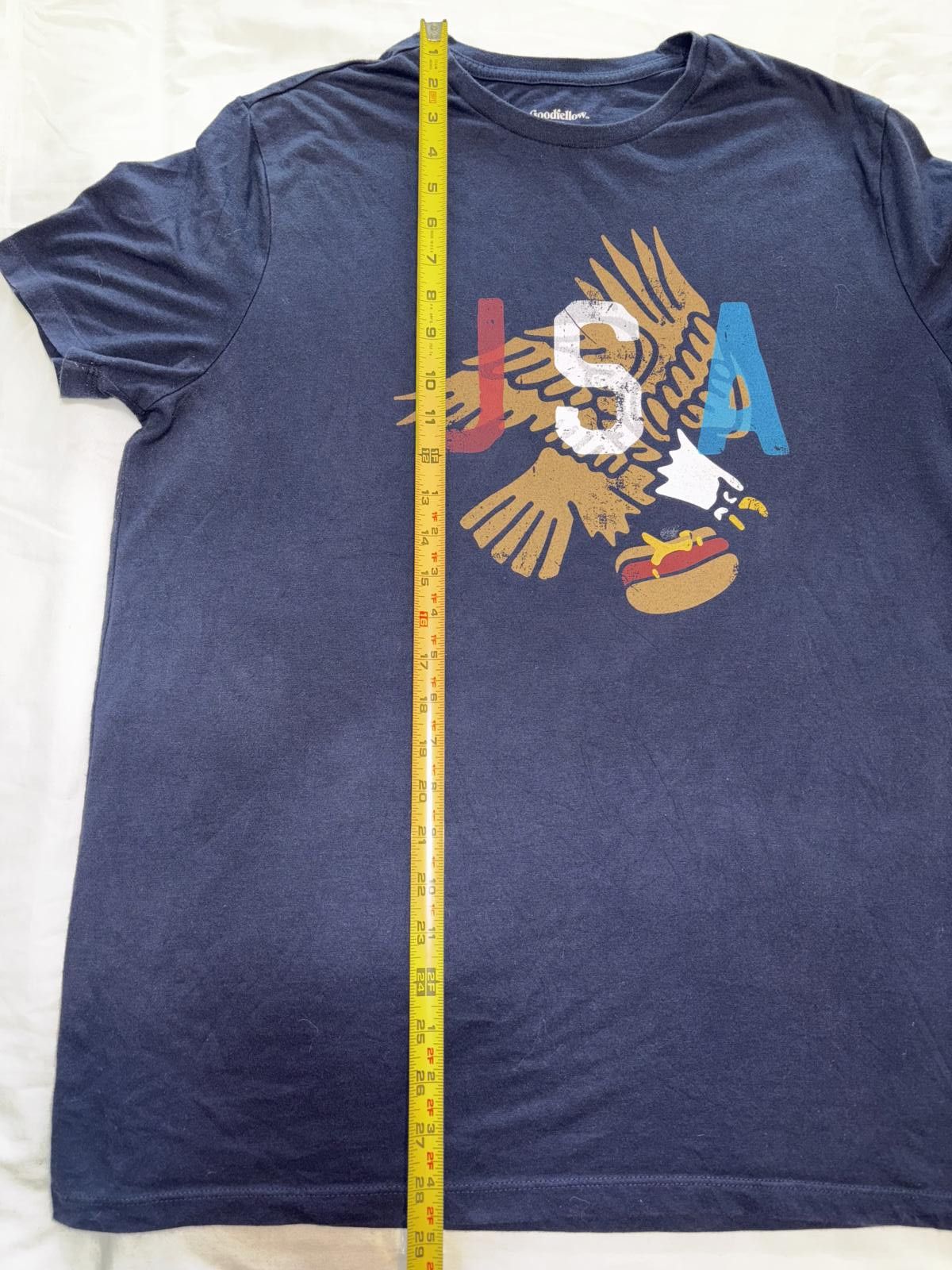 Designer Vintage Goodfellow & Co USA Eagle Graphic T-shirt Size US L / EU 52-54 / 3 - 7 Thumbnail