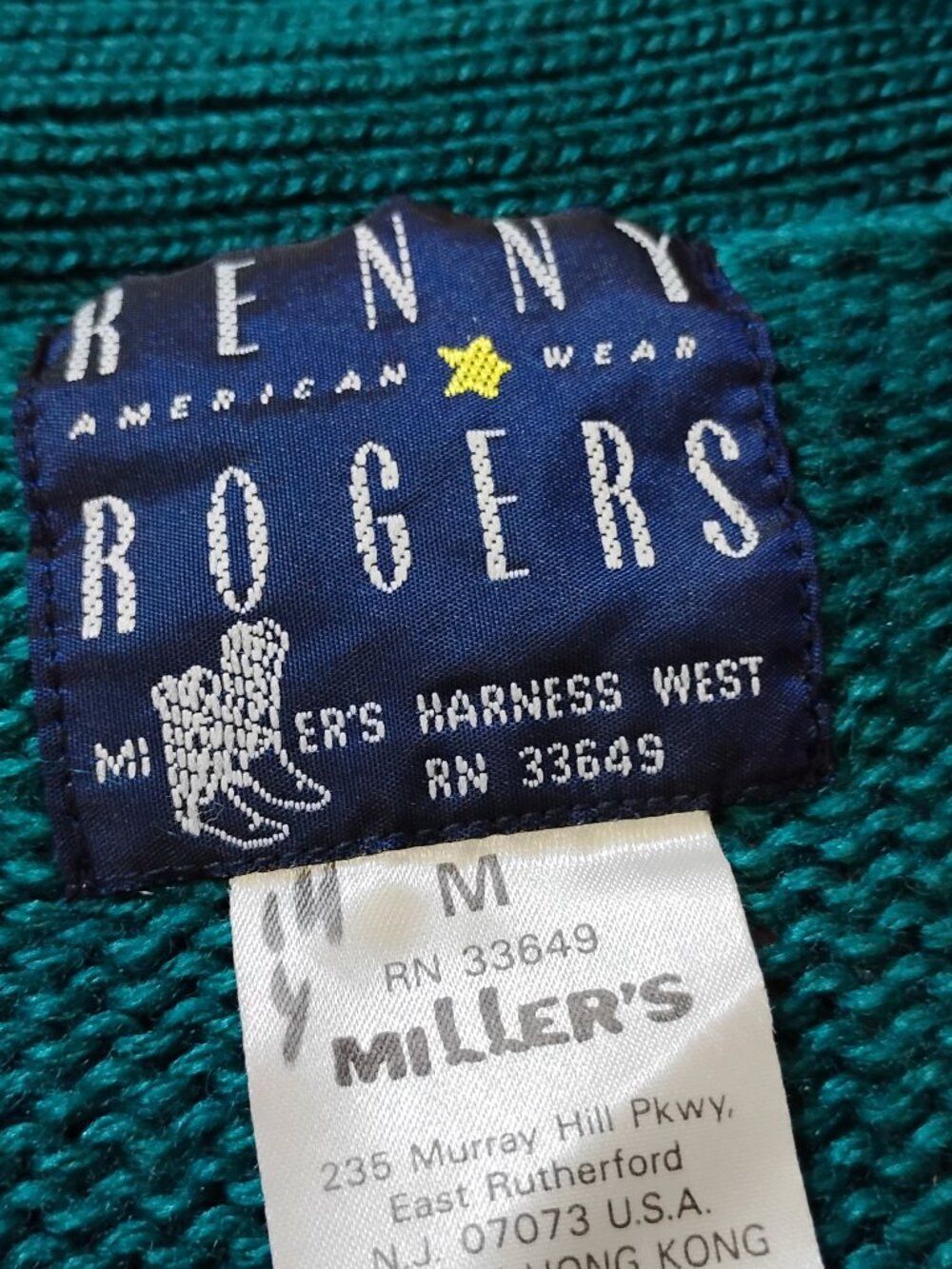 Other Vintage Millers Harness West Kenny Rogers Cardigan Sweater Size M / US 6-8 / IT 42-44 - 3 Thumbnail