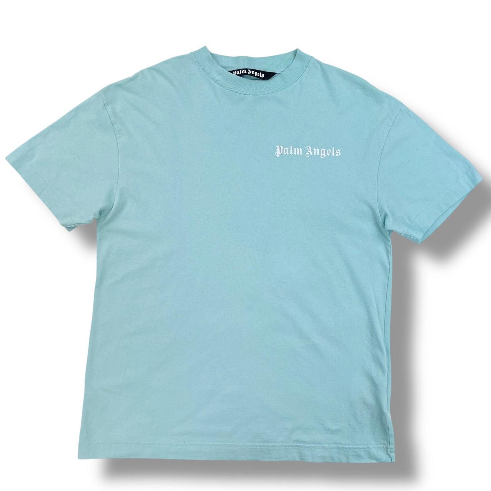 Palm Angels Palm Angels Baby Blue Small Logo T Shirt Size US L / EU 52-54 / 3 - 2 Thumbnail