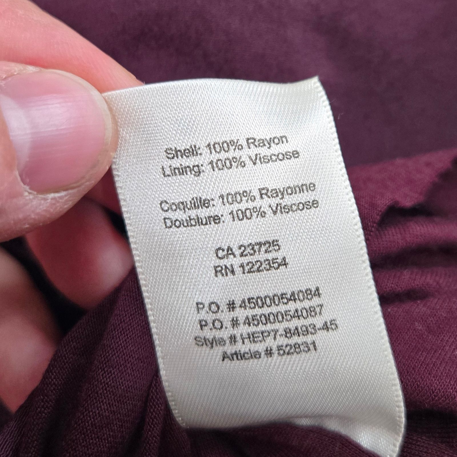 Other Wilfred Free Plum Shift Short Sleeve Dress Size Small Size S / US 4 / IT 40 - 4 Thumbnail